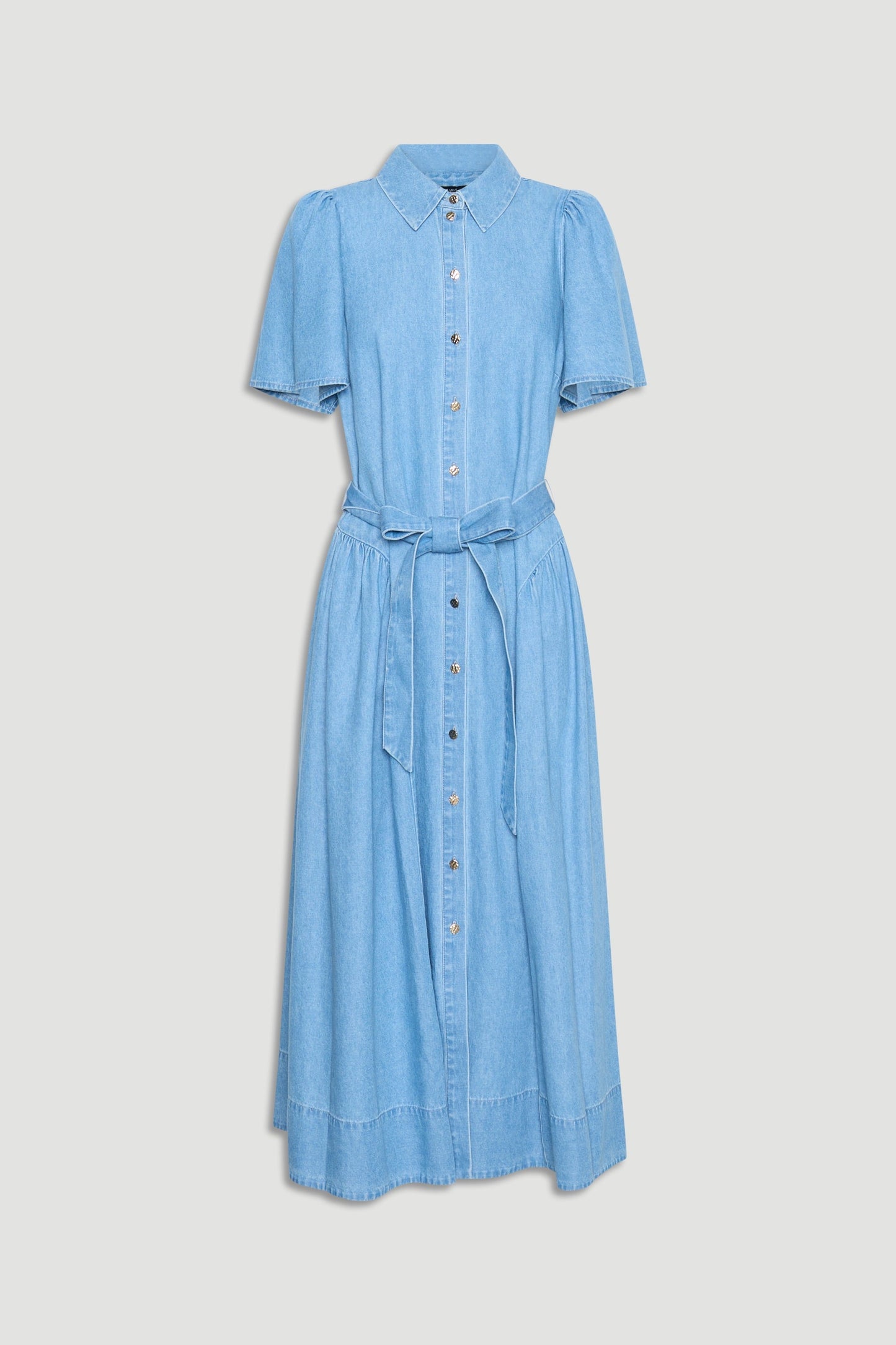 Daisy Denim Midi Shirt Dress