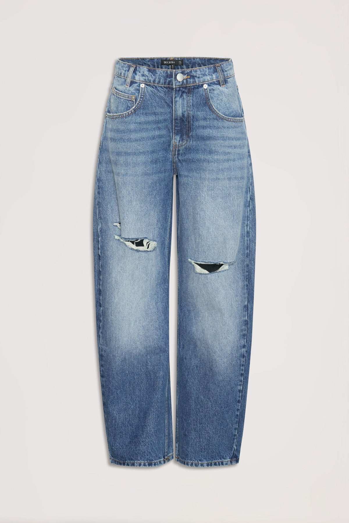 Daisy Ripped Horseshoe Jean