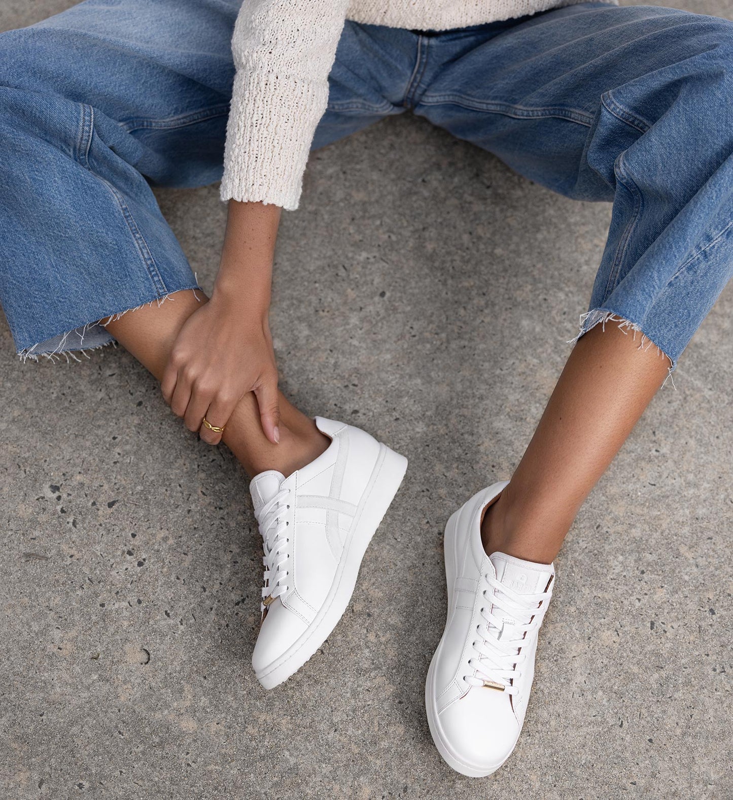 womens white leather retro sneaker suede paneling