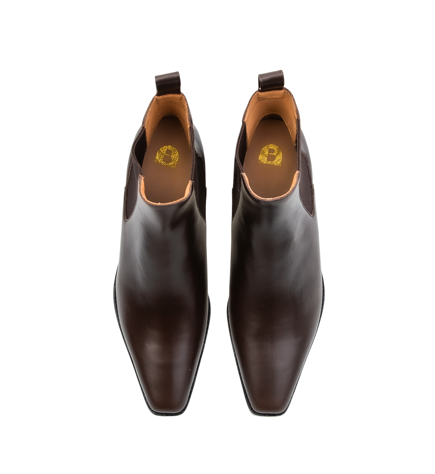 Ani Carob Boxed Leather Ankle Boots