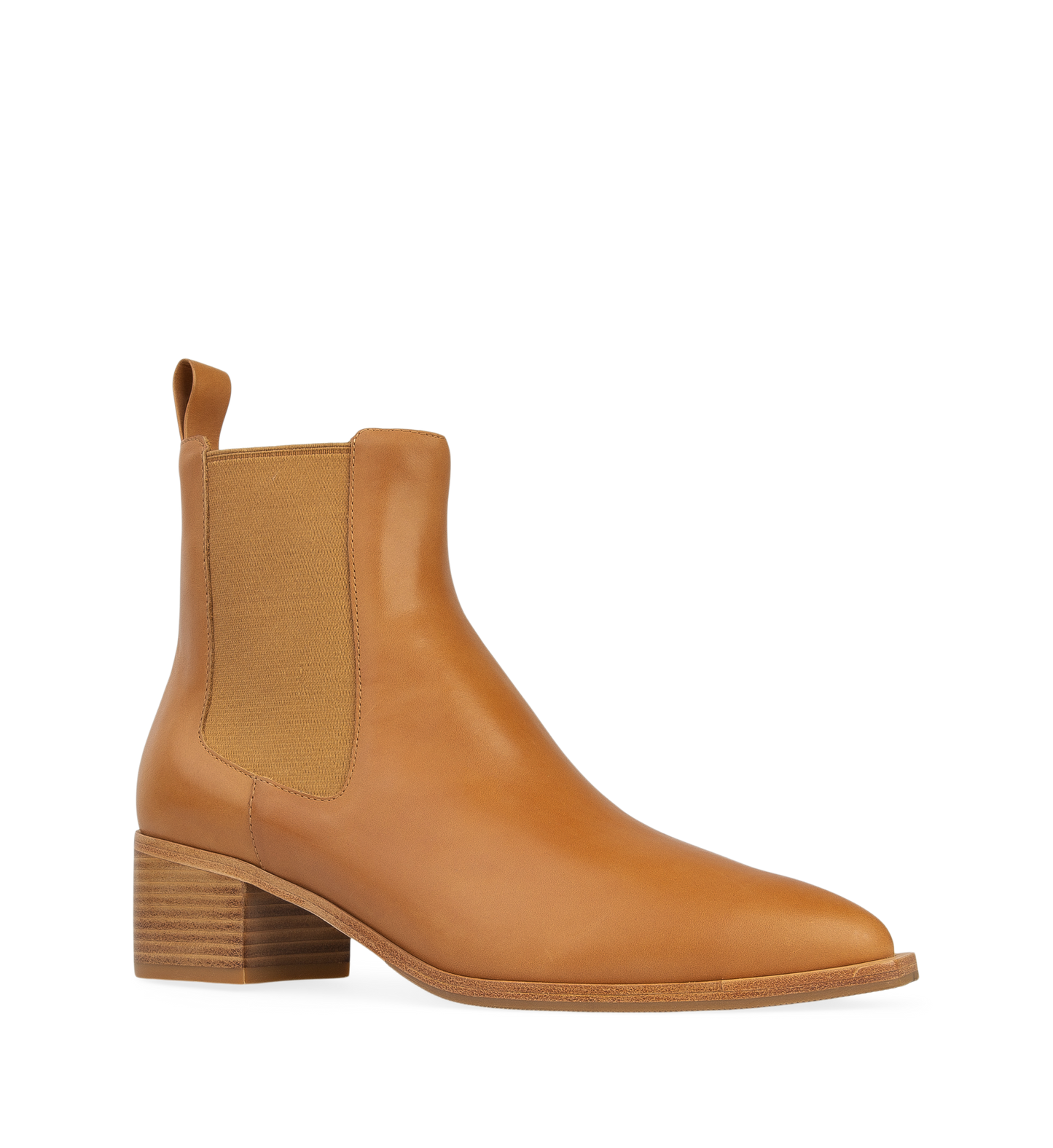 Canary Tan Leather Ankle Boots