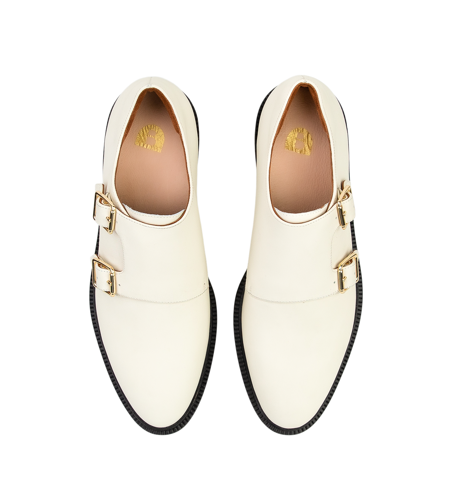 Coua Ecru Leather Monks