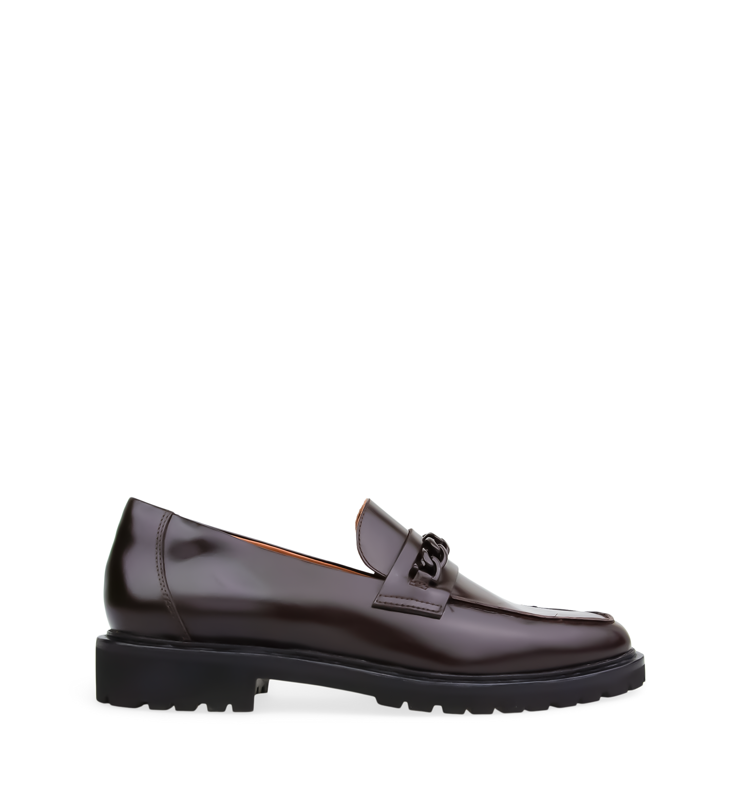 Elaenia Carob Boxed Leather & Hardware Loafers
