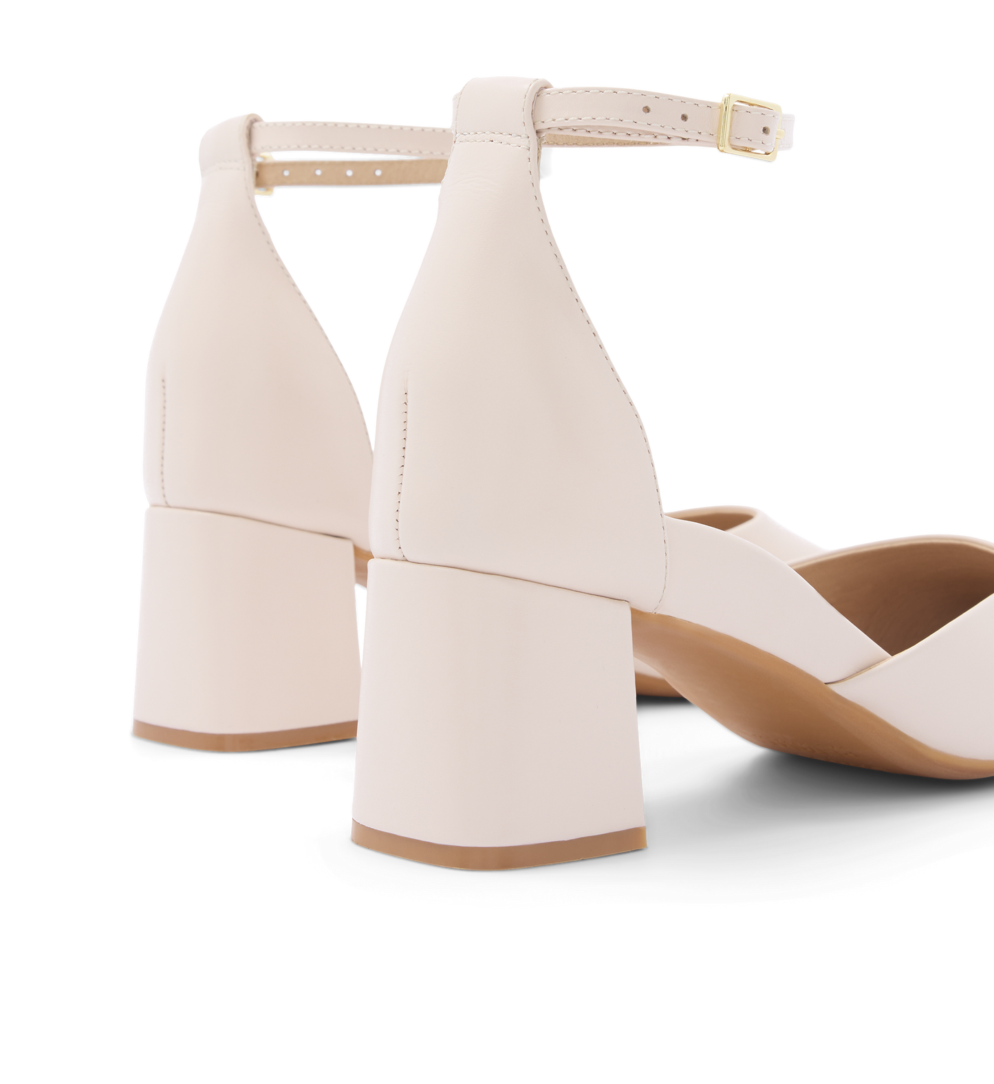 Gavilan Blush Leather Low Heels
