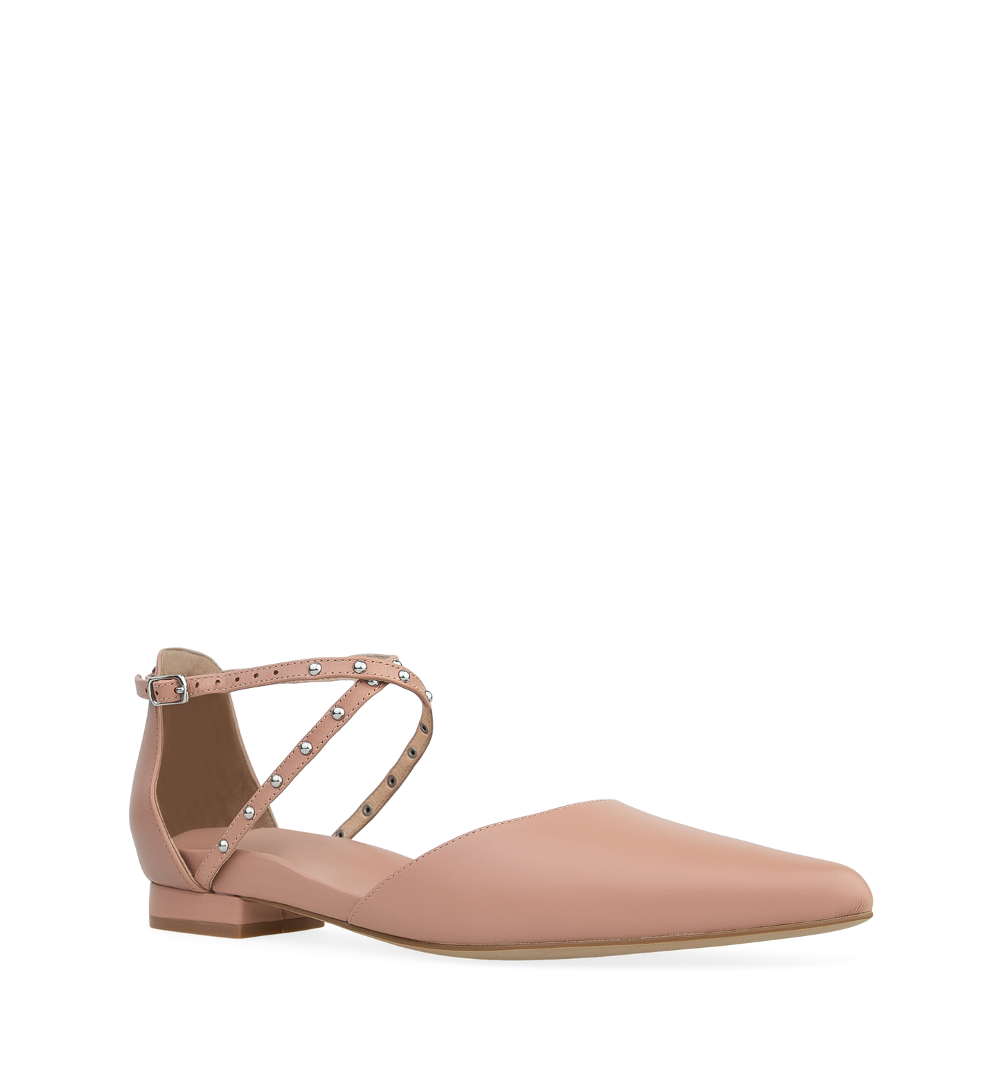 Grackle Blossom Leather Flats