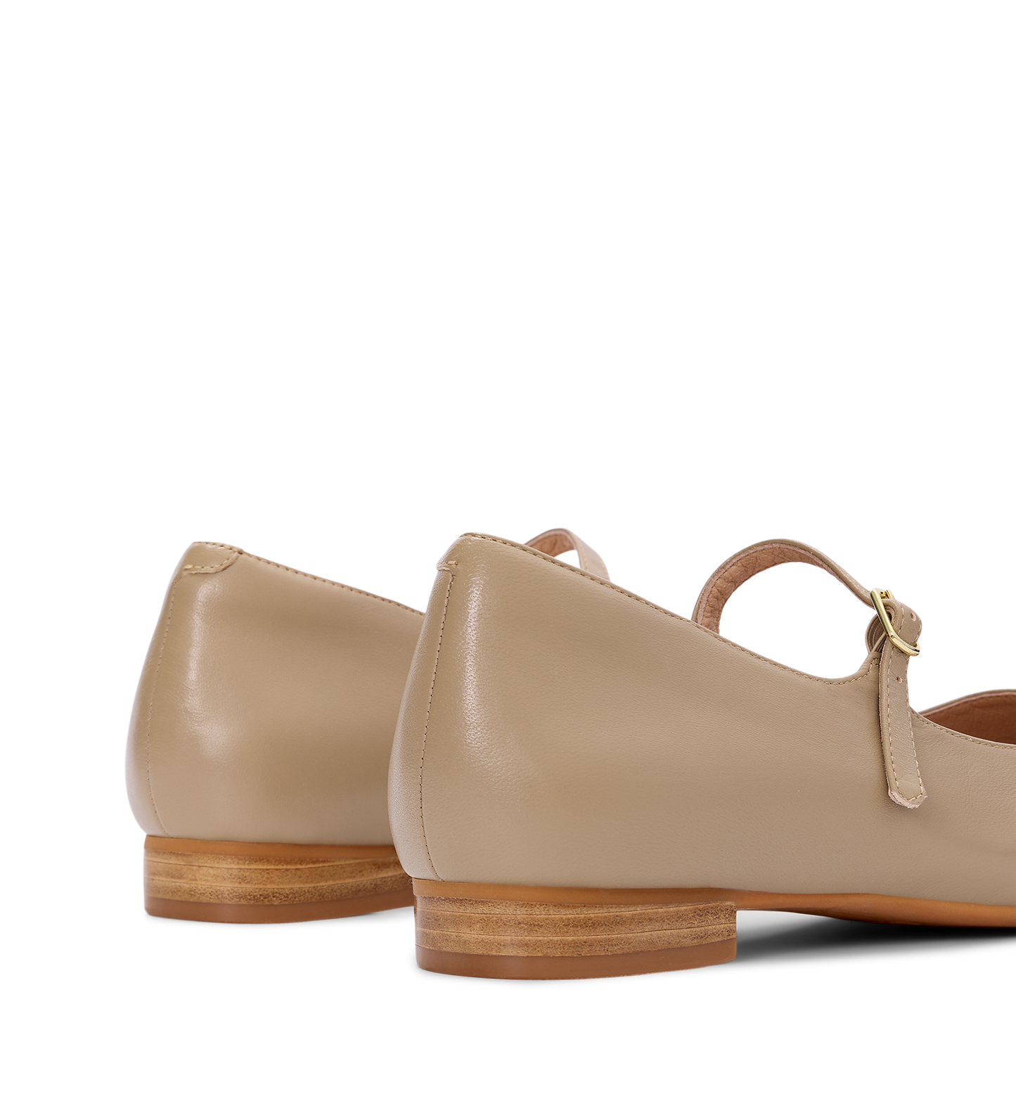 Inca 2 Taupe Leather Ballet Flats