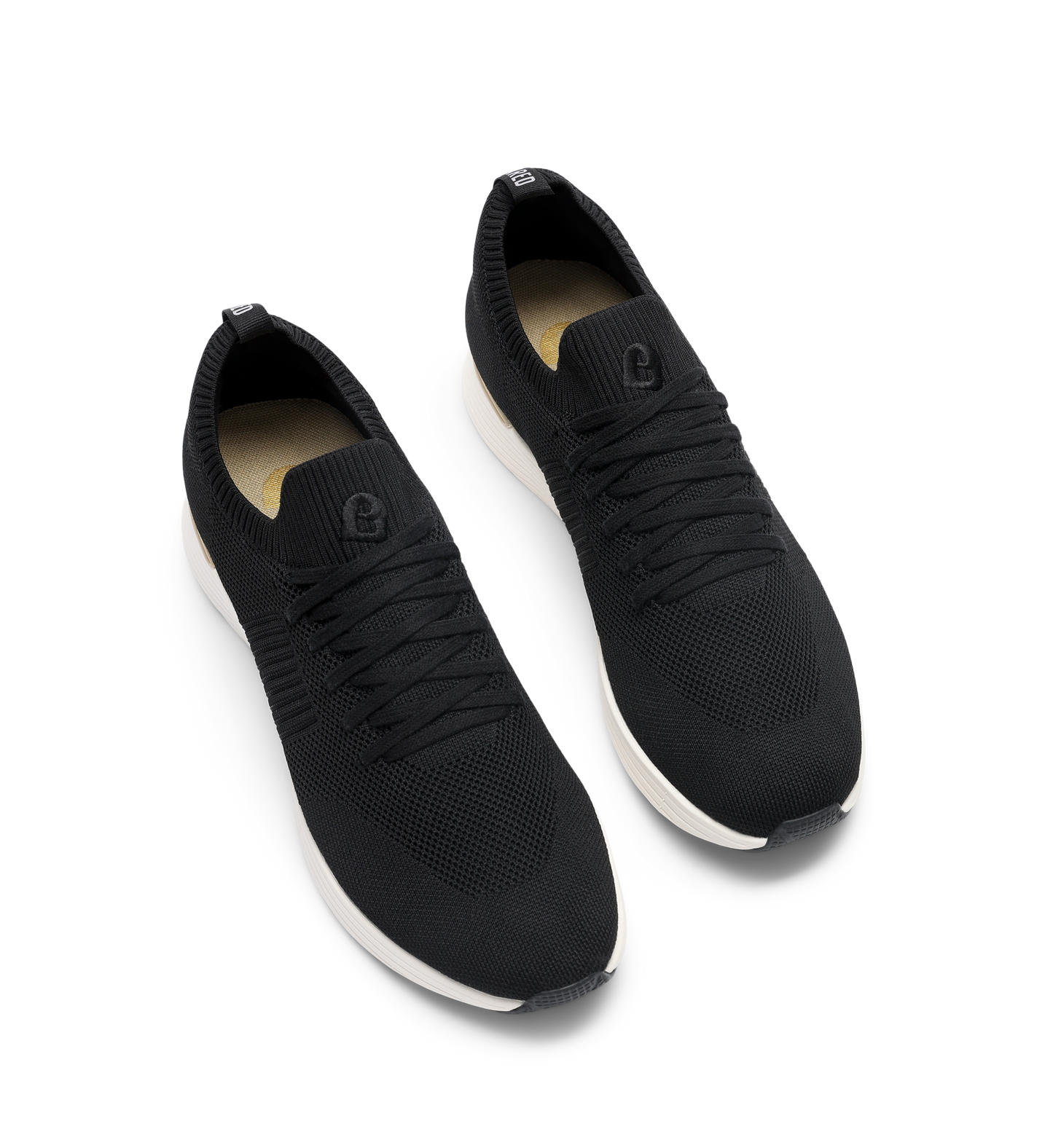 Jinzo Black Knit Sneakers