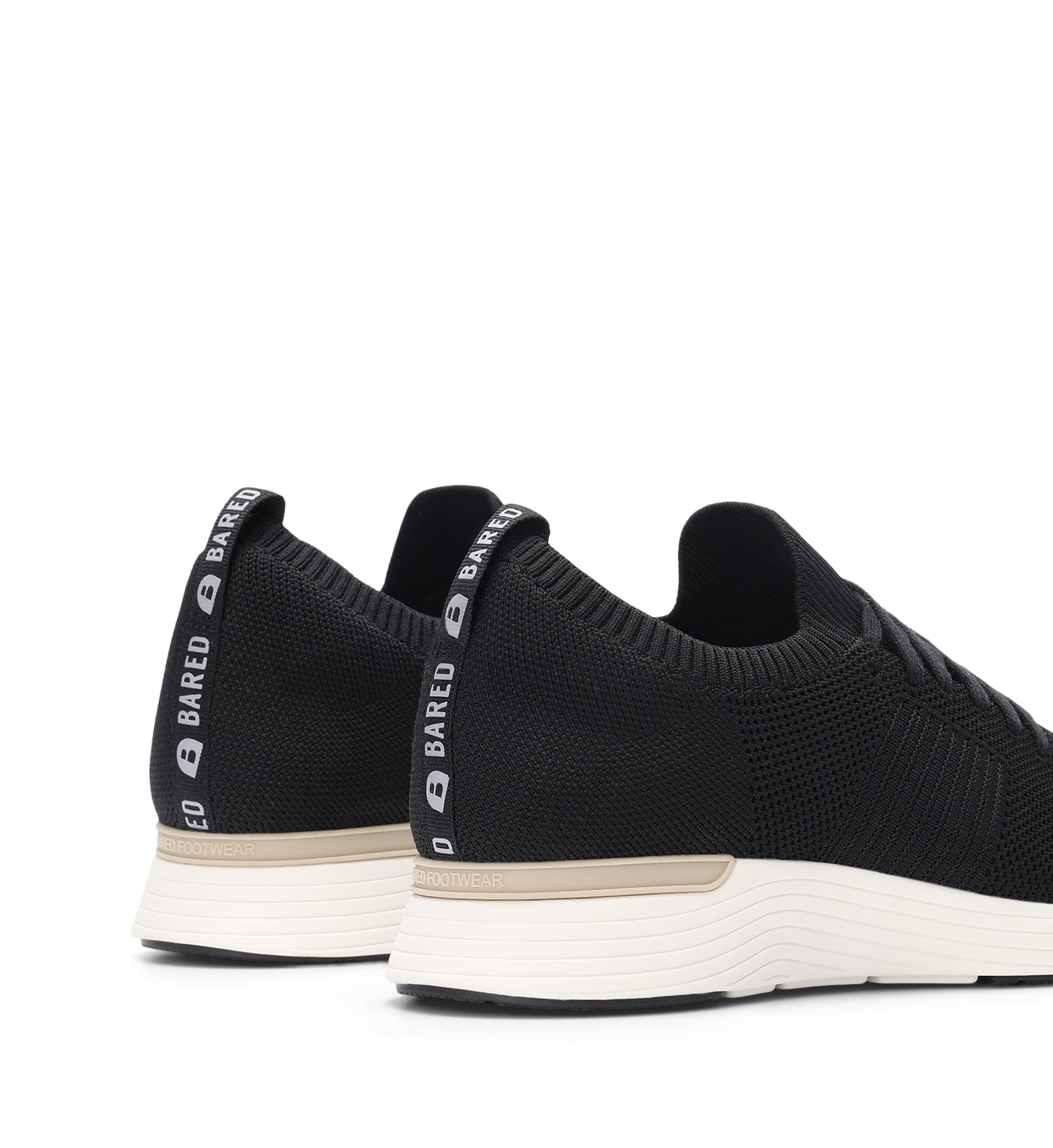 Jinzo Black Knit Sneakers