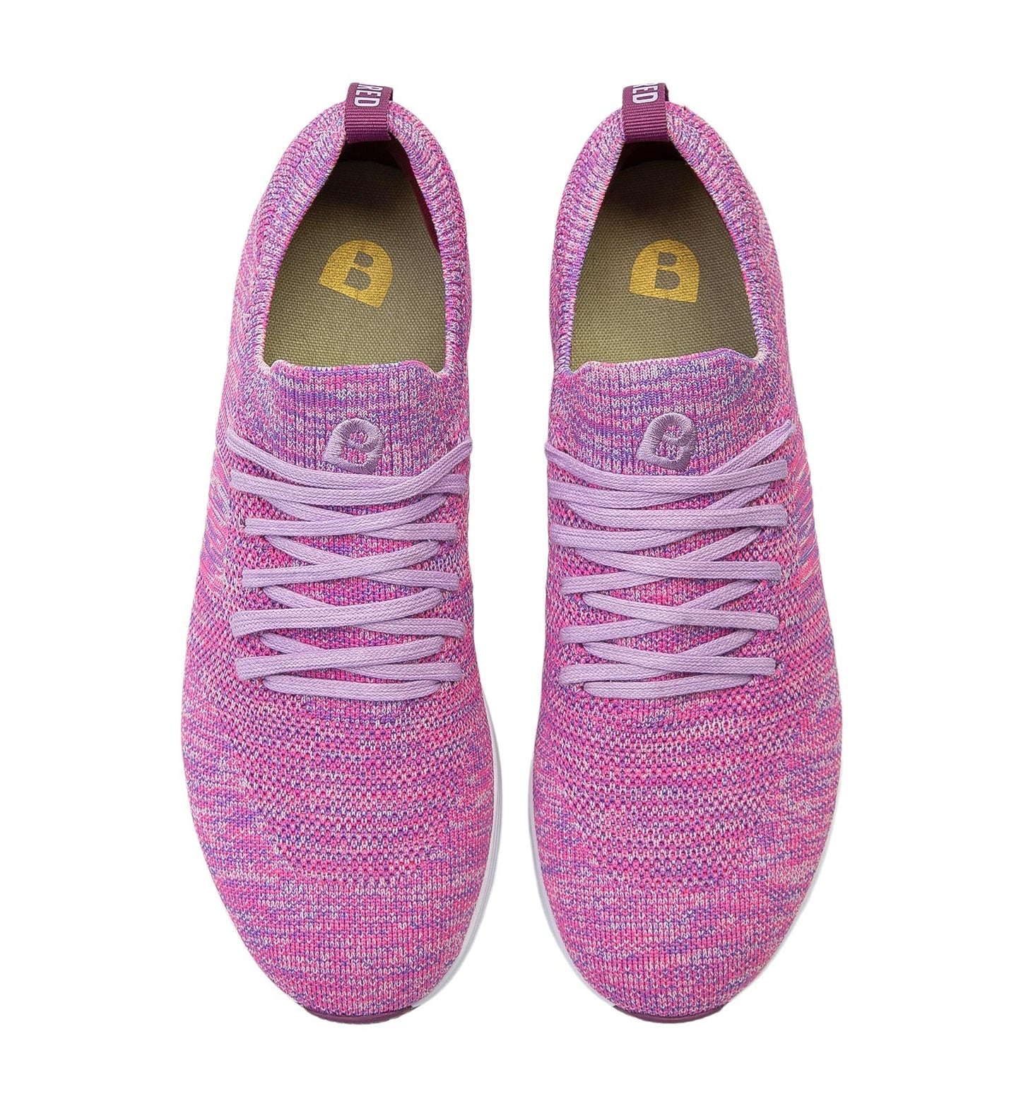 Jinzo Pink Marle Knit Sneakers