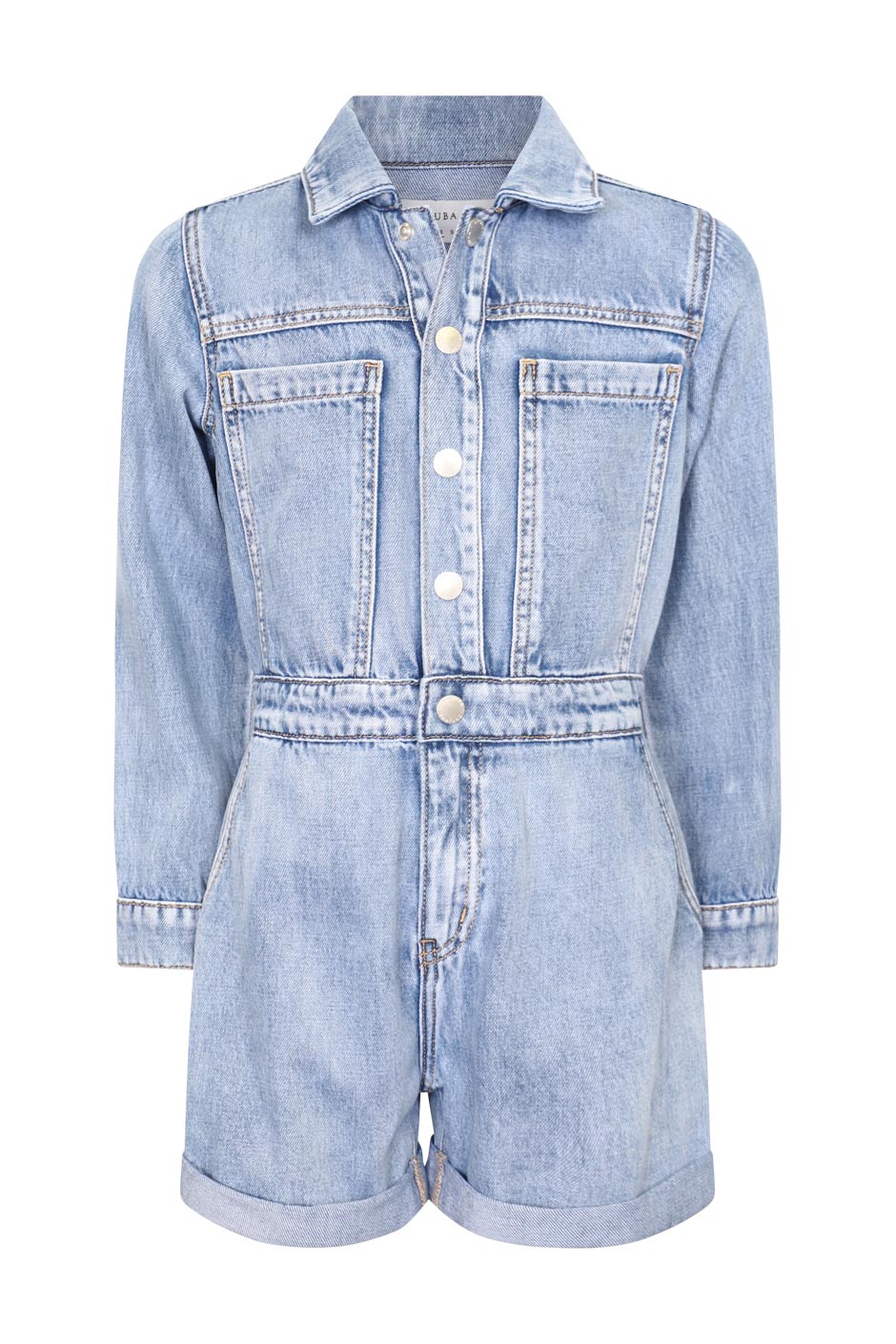 Girls Peta Denim Playsuit