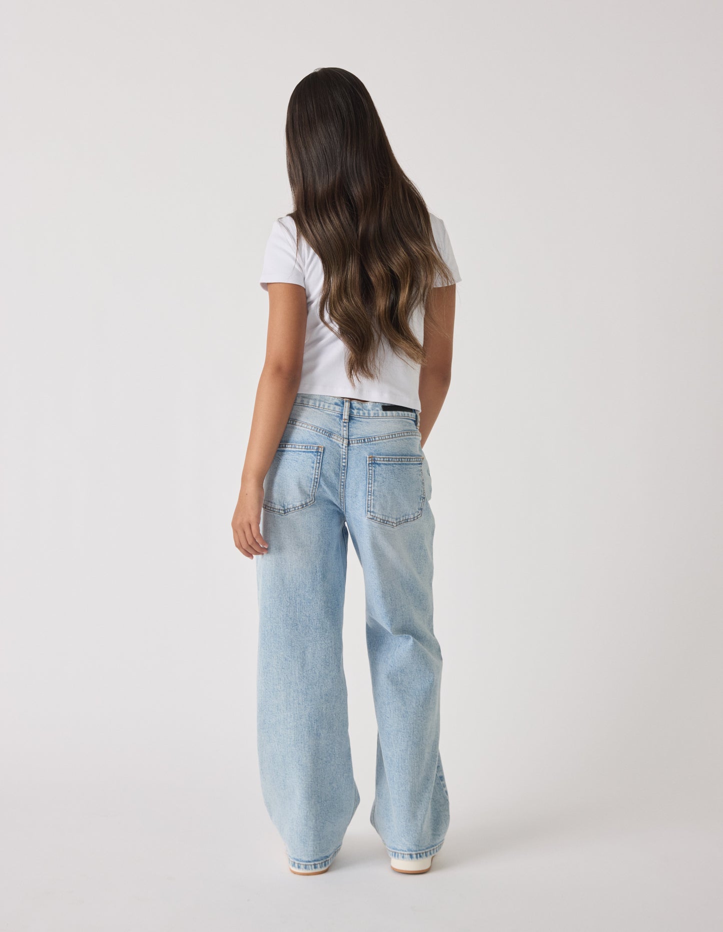 Girls Haylee Crystal Crop Tee