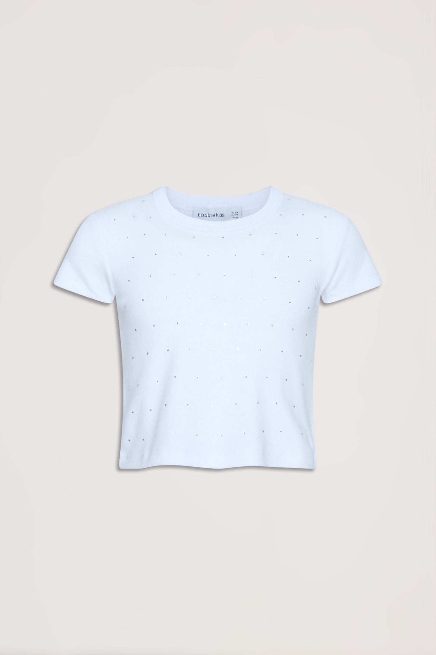 Girls Haylee Crystal Crop Tee