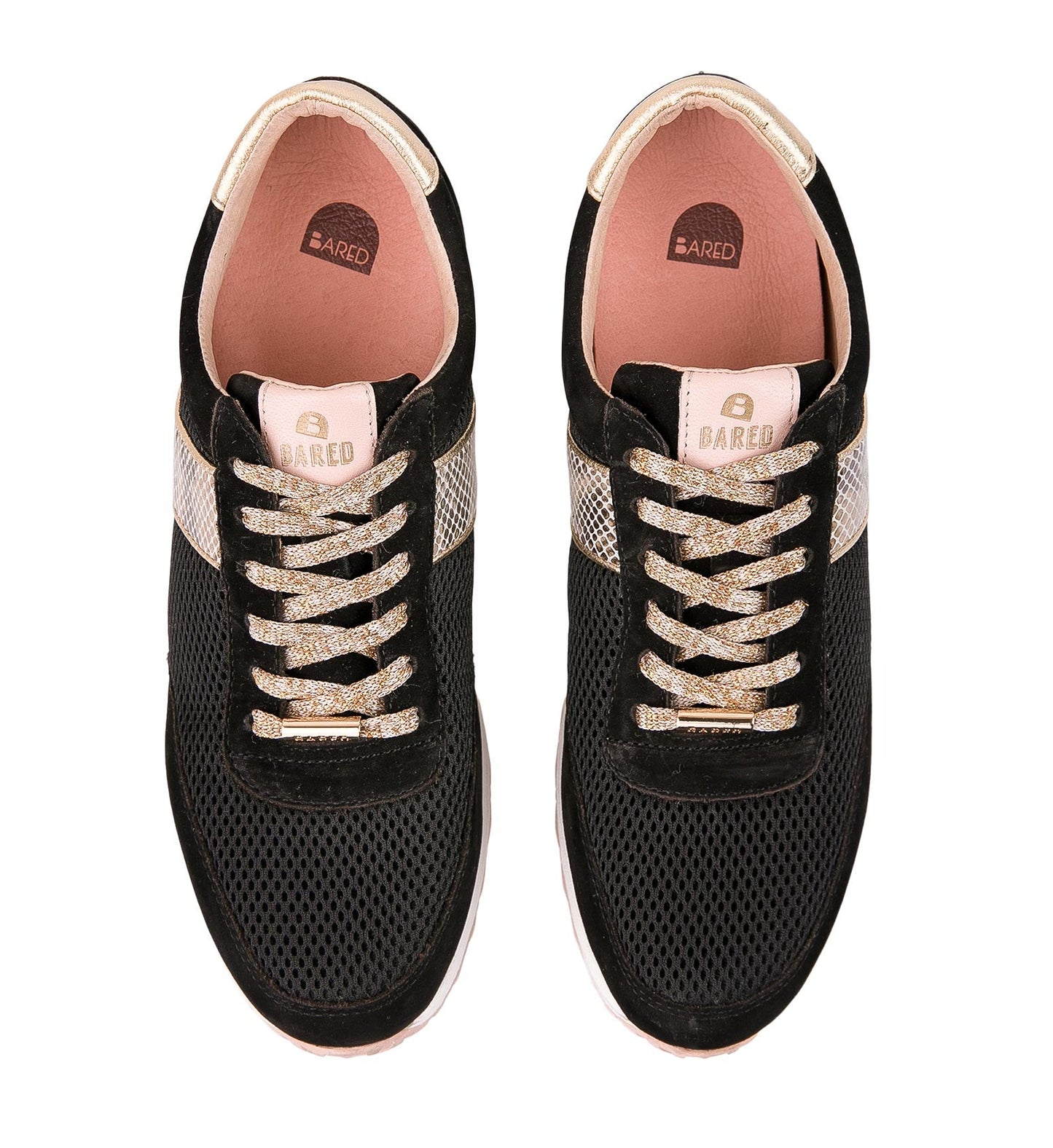 Kestrel Black Nubuck & Black Mesh Sneakers
