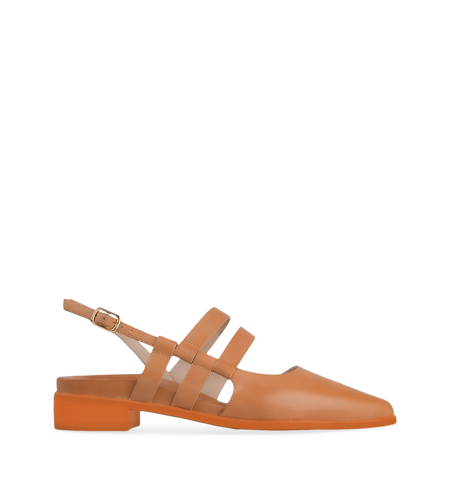 Merganser Tan Leather Flats