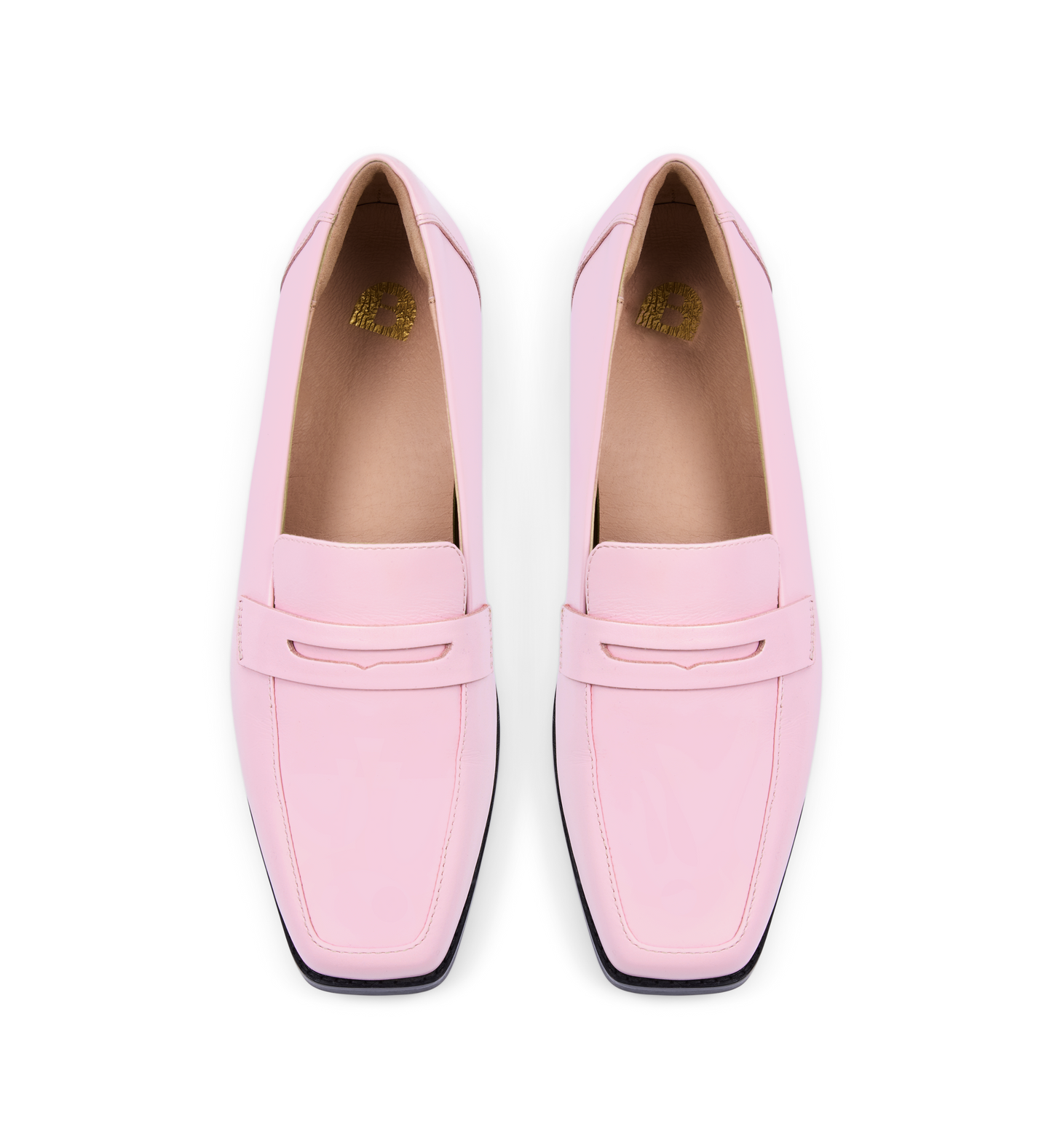 Piha Baby Pink Leather Loafers