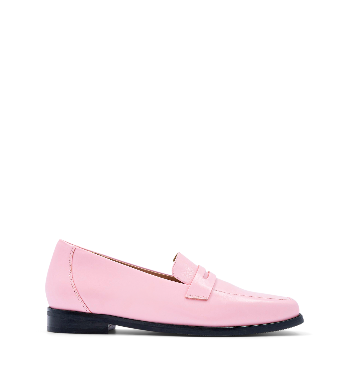 Piha Baby Pink Leather Loafers