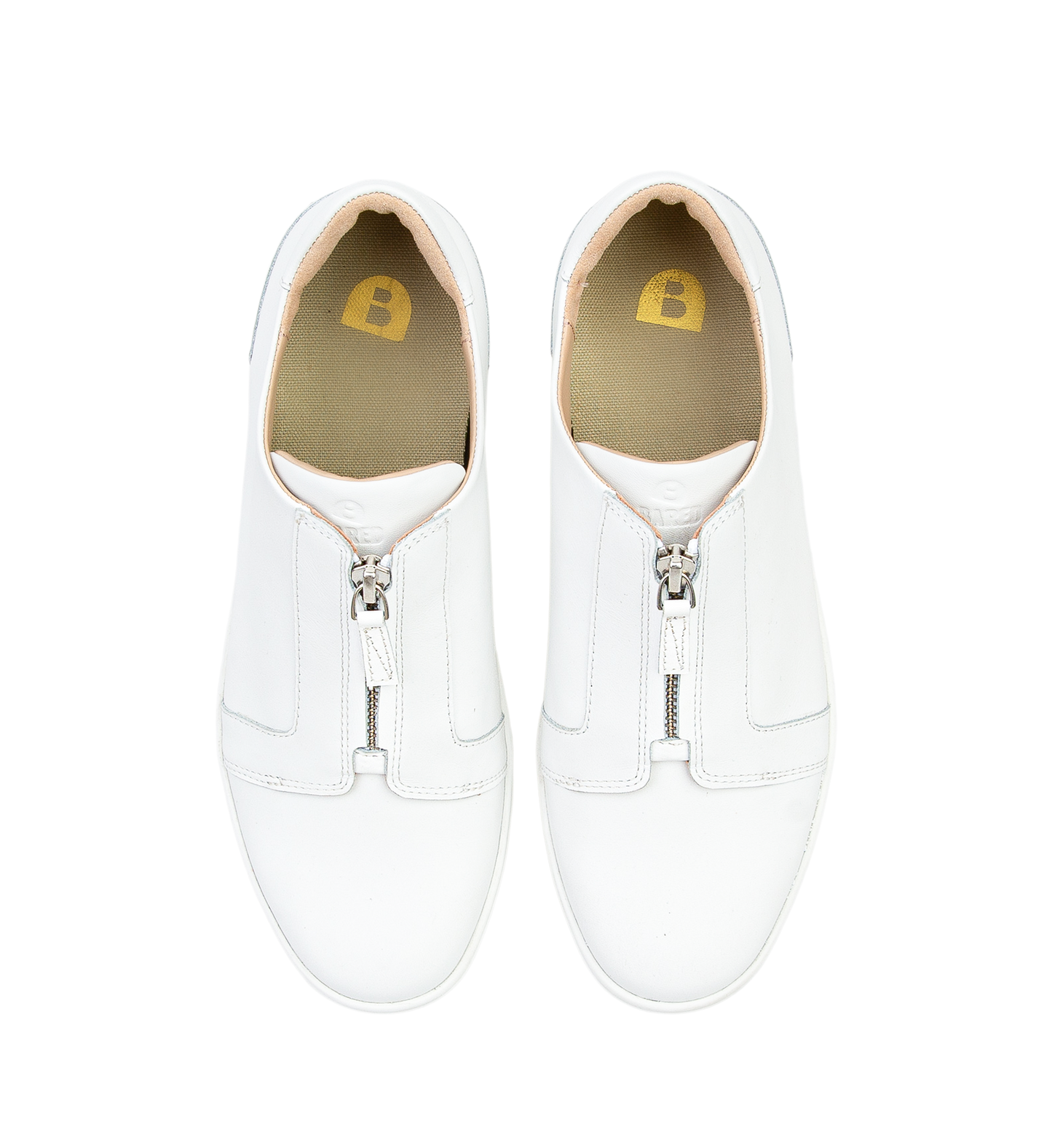 Razorbill White Leather Sneakers