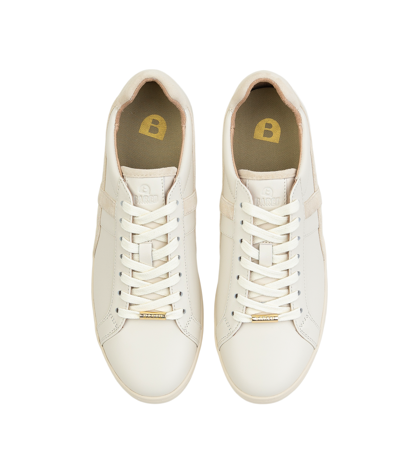 Seriema Ecru & Oatmilk Leather Sneakers