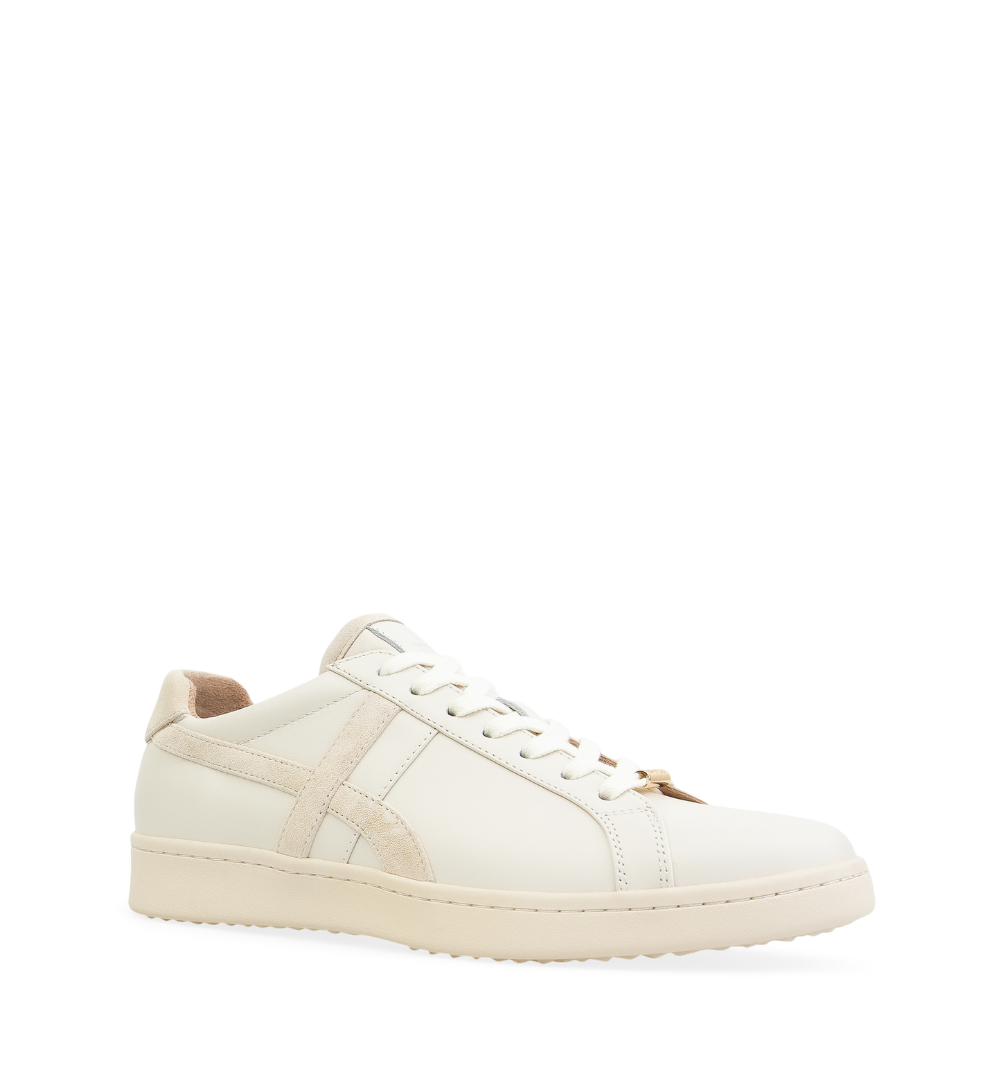 Seriema Ecru & Oatmilk Leather Sneakers