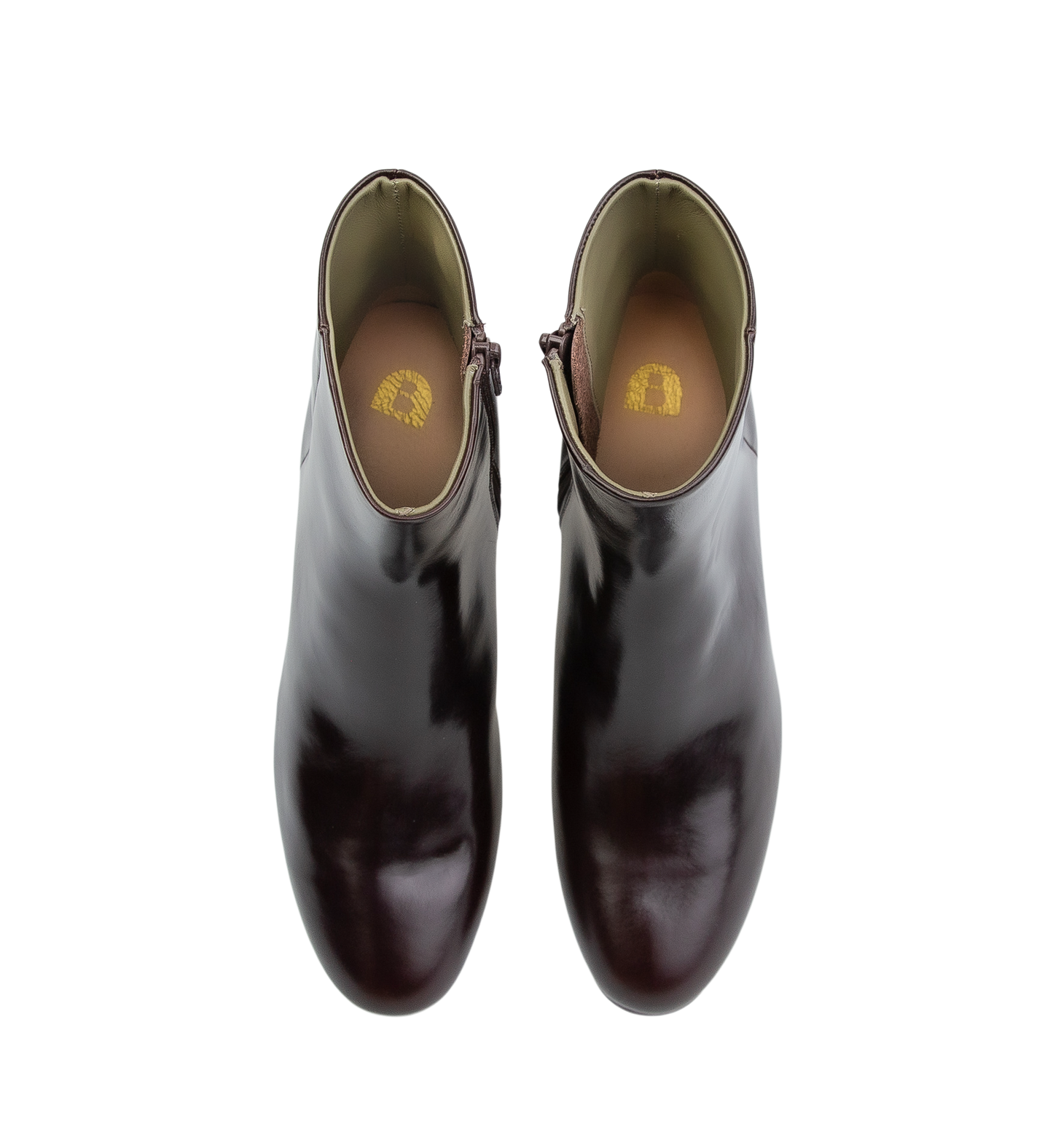 Tachuri Dark Oak Boxed Leather Ankle Boots