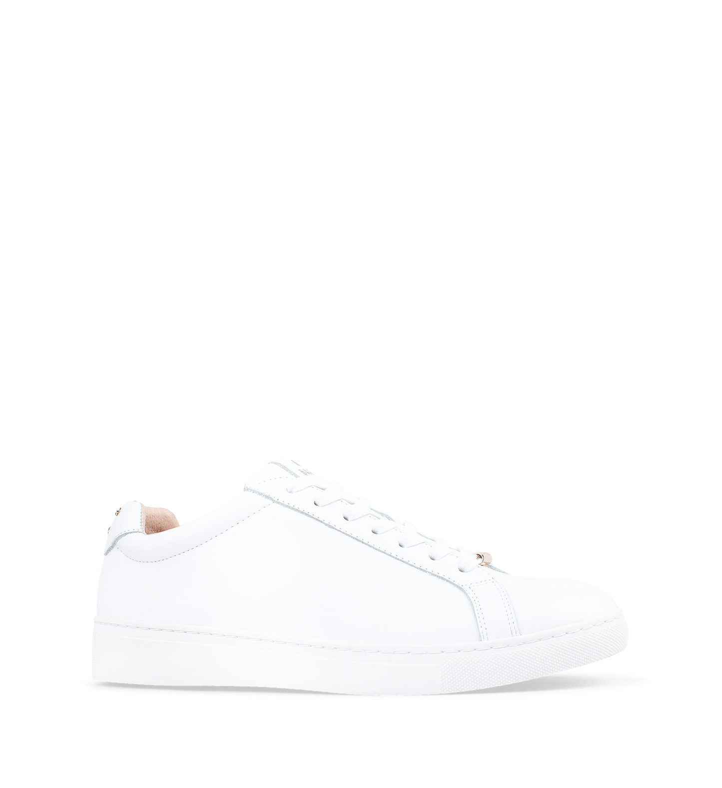 Thorntail White Leather & Gold Stars Sneakers