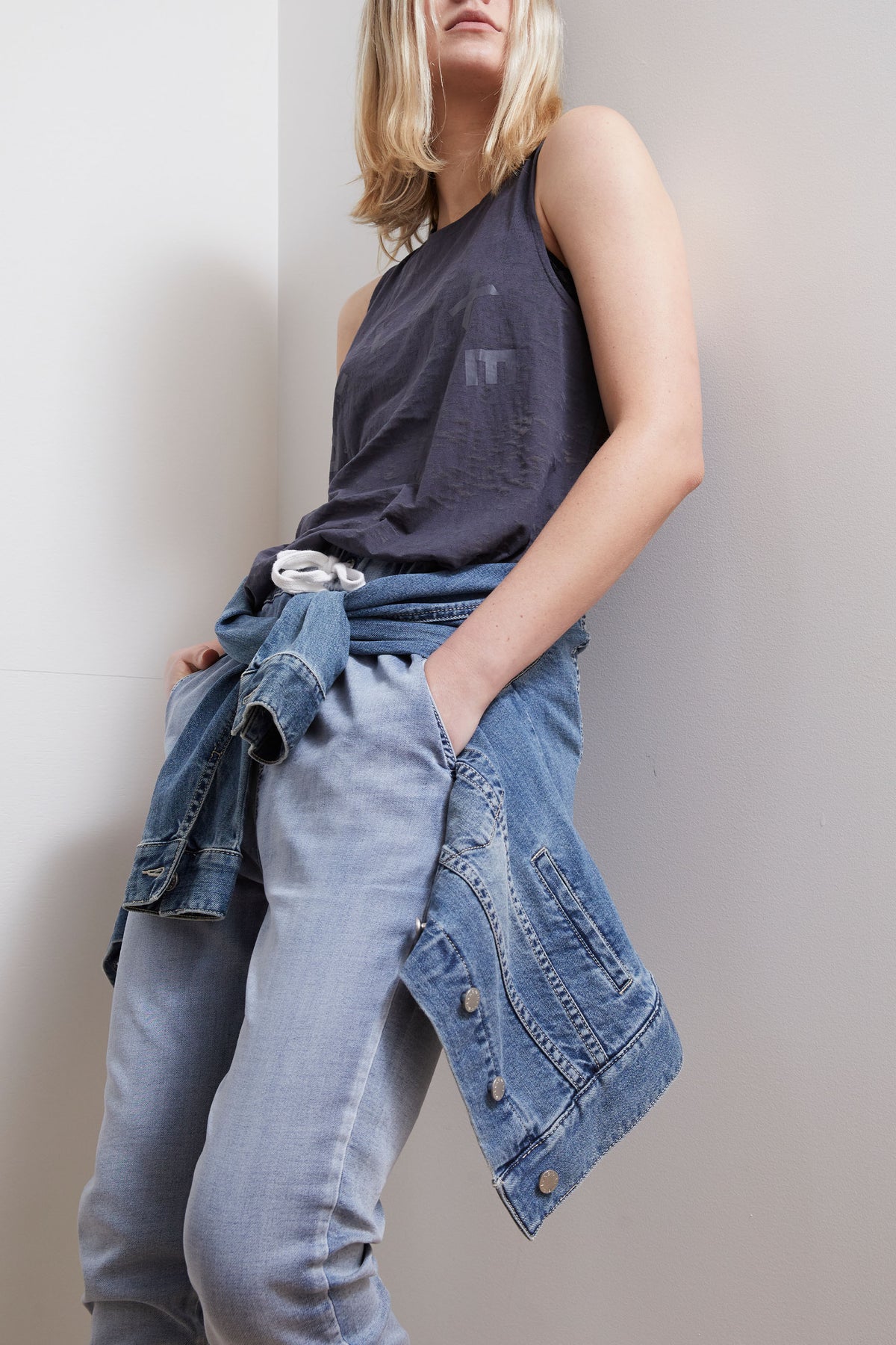 D-Luxe Knit Denim Jogger