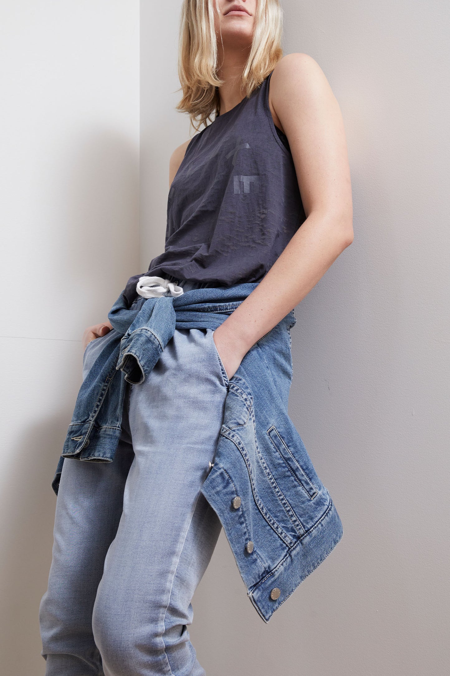 D-Luxe Knit Denim Jogger