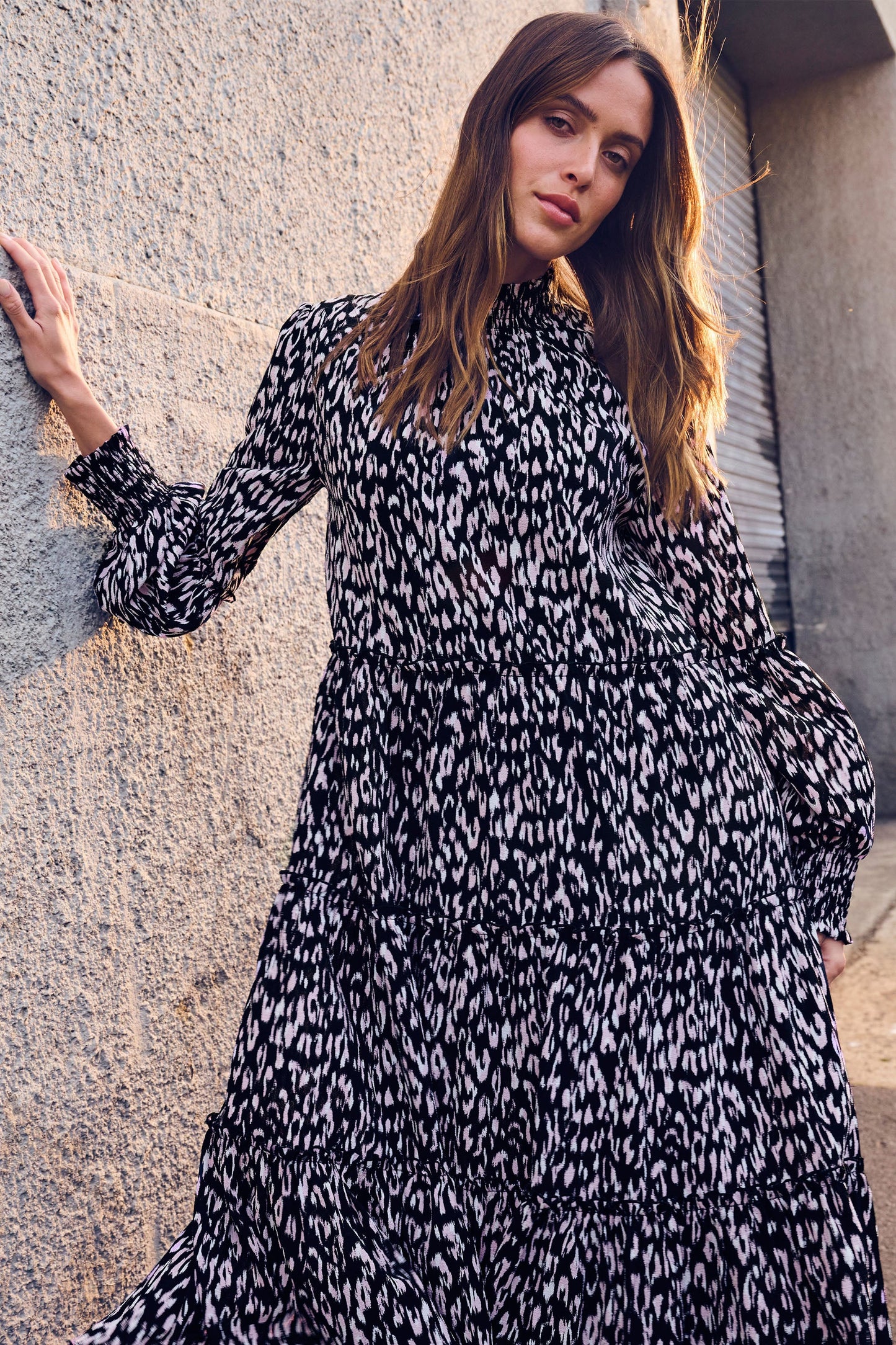 Ariana Tiered Midi Dress