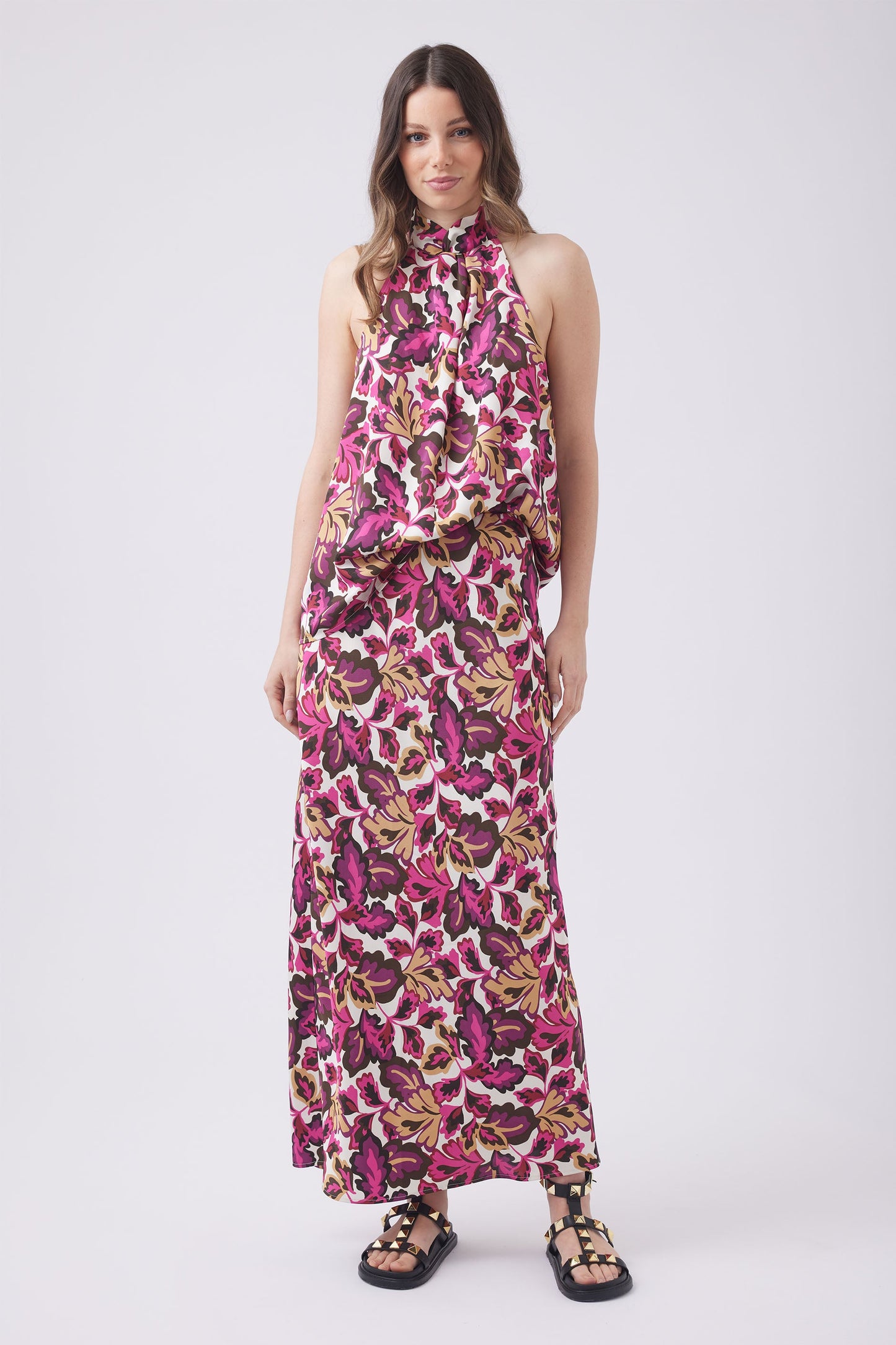 Thea Twist Printed Top