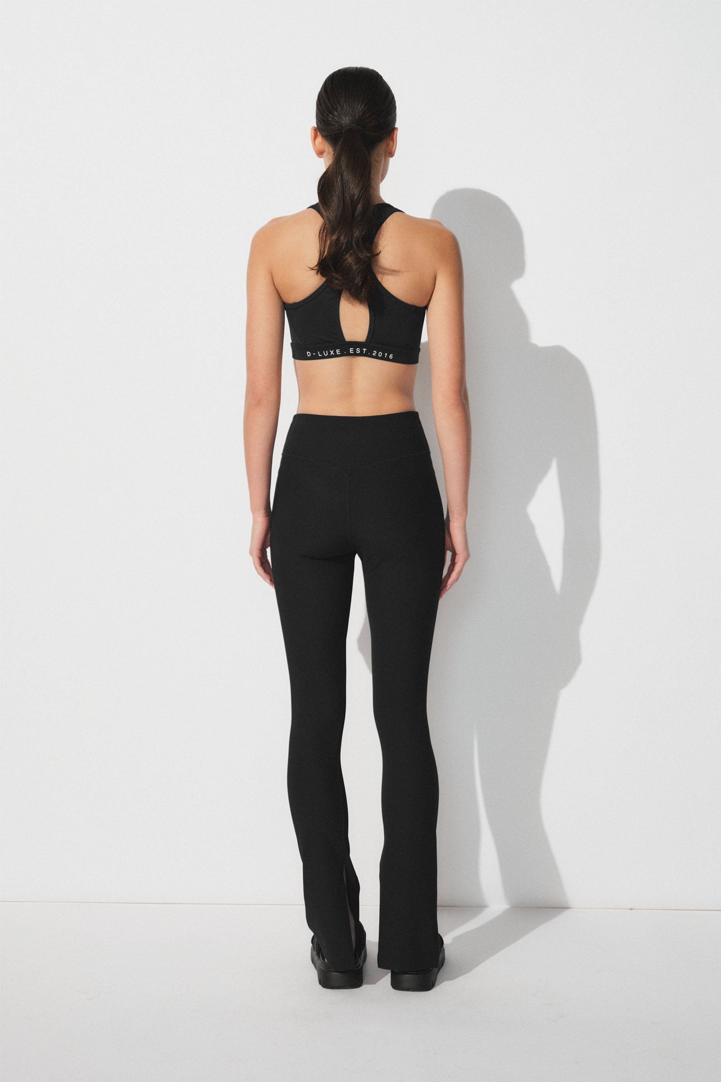 D-Luxe Rib Split Hem Legging