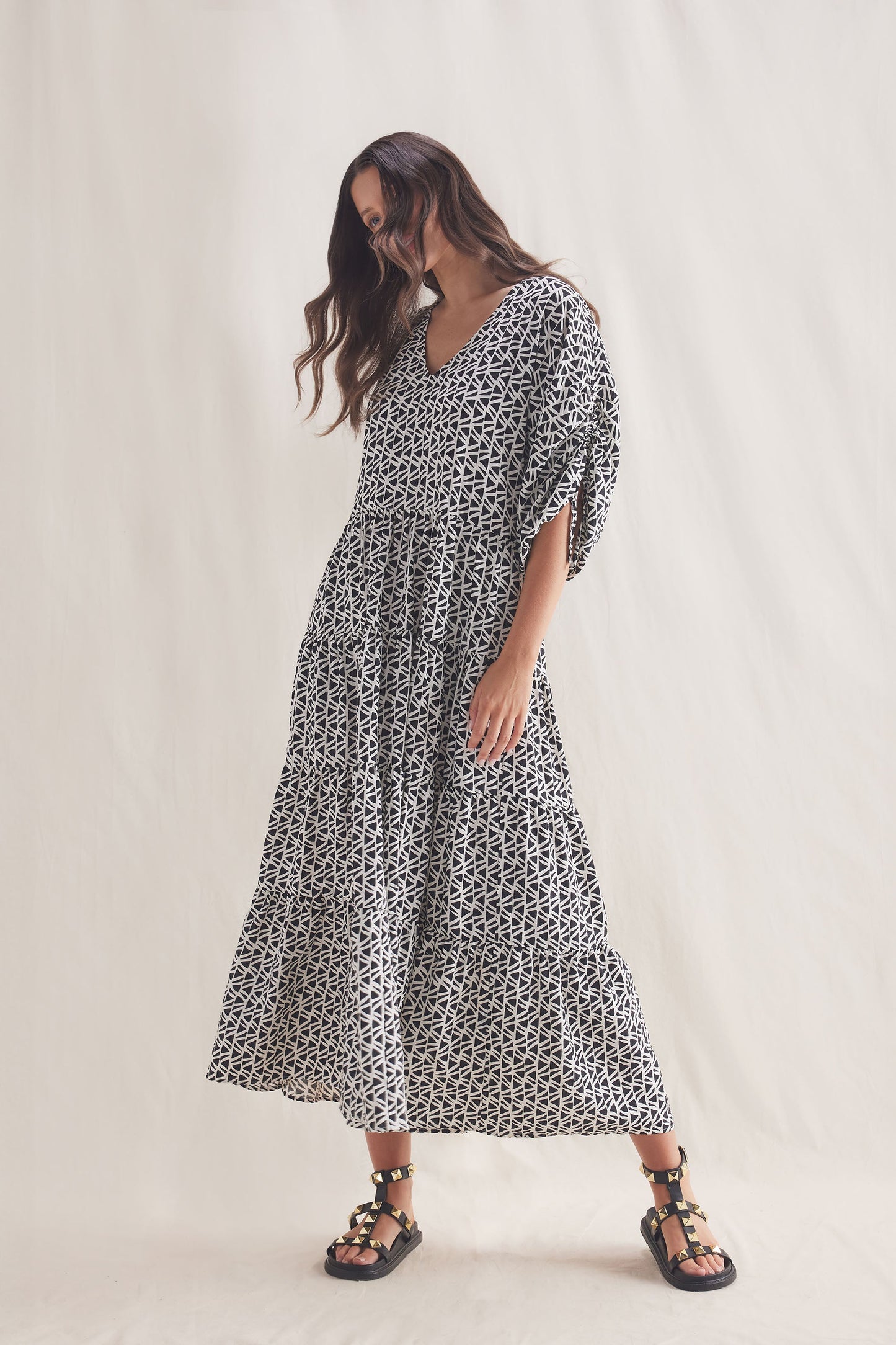 Rina Drawstring Maxi Dress