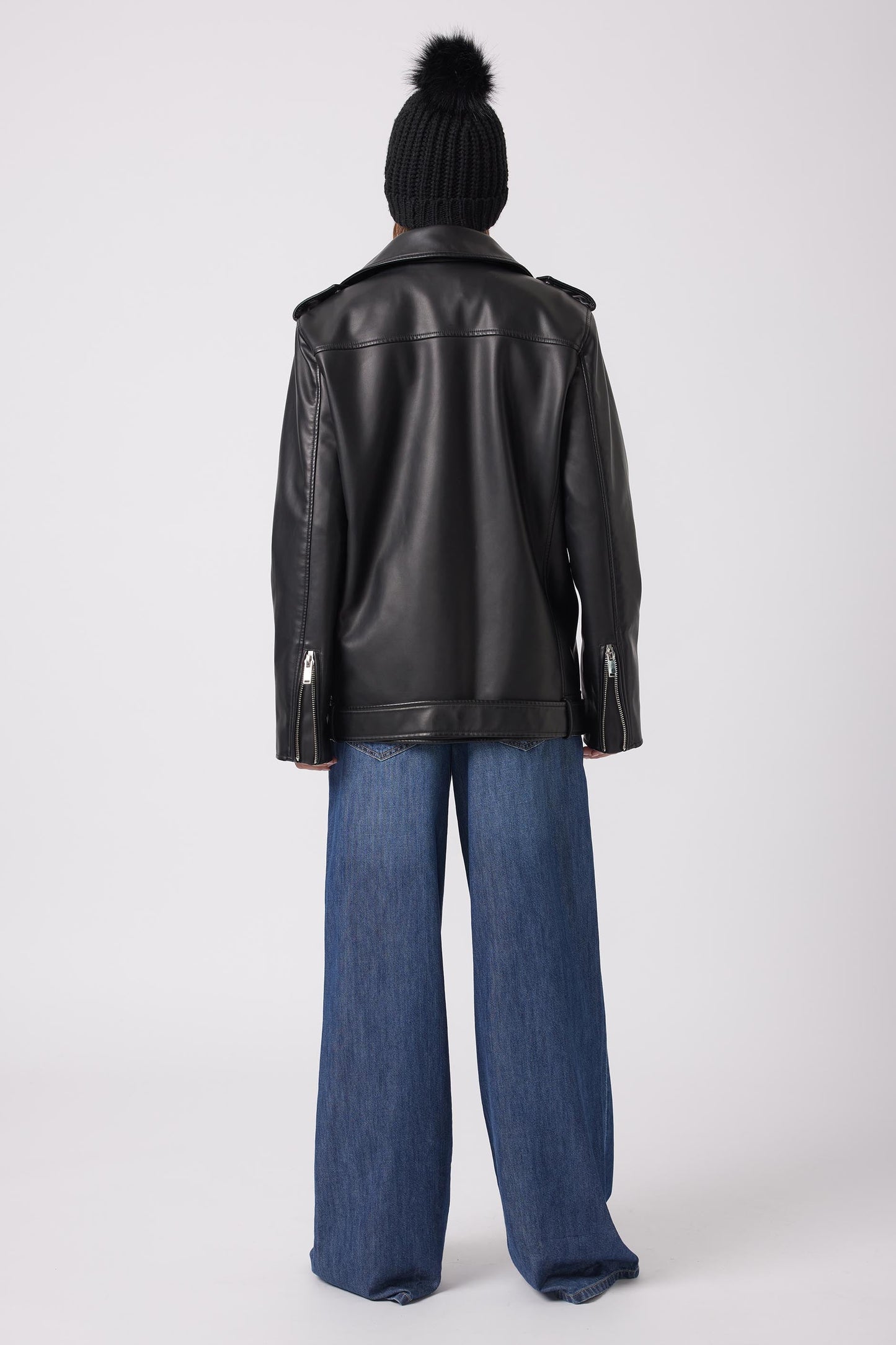 Jordyn Faux Leather Biker