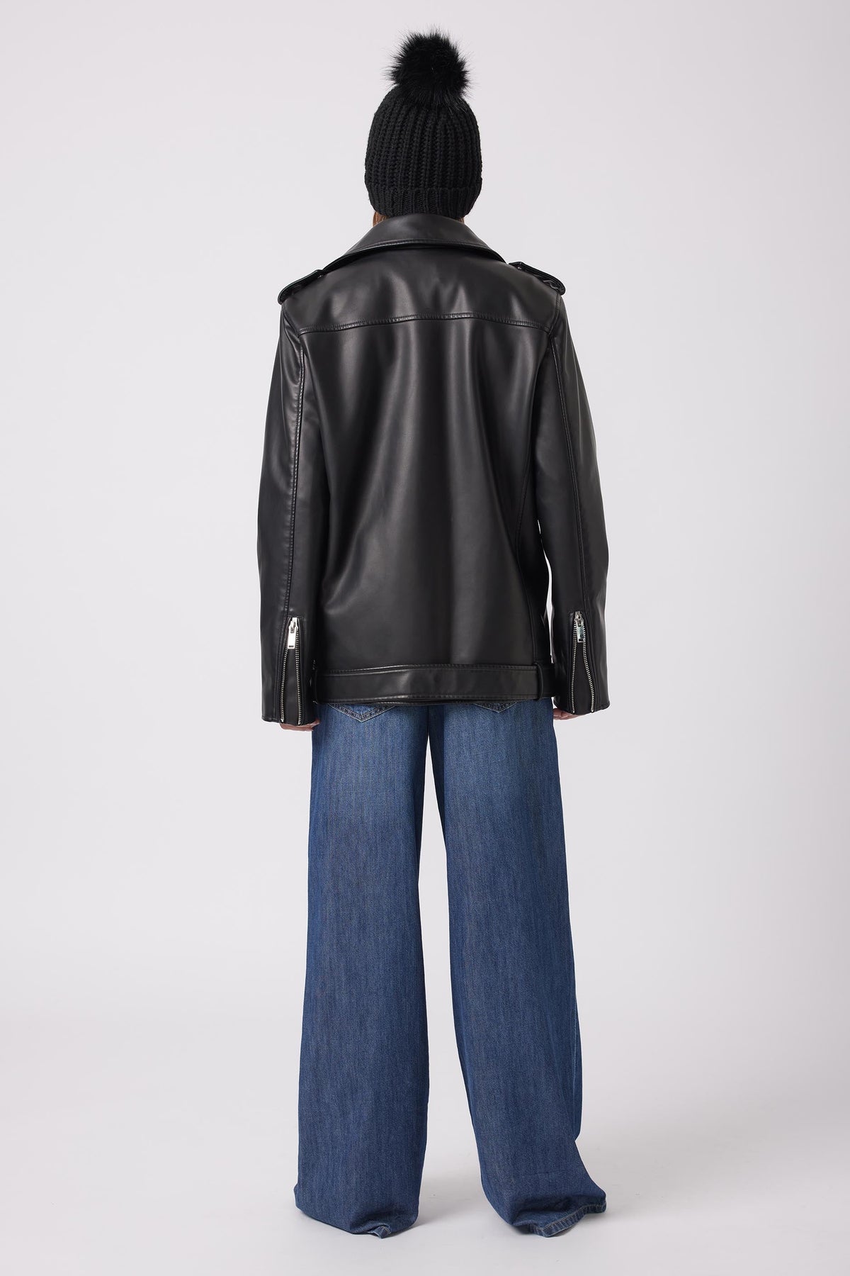 Jordyn Faux Leather Biker