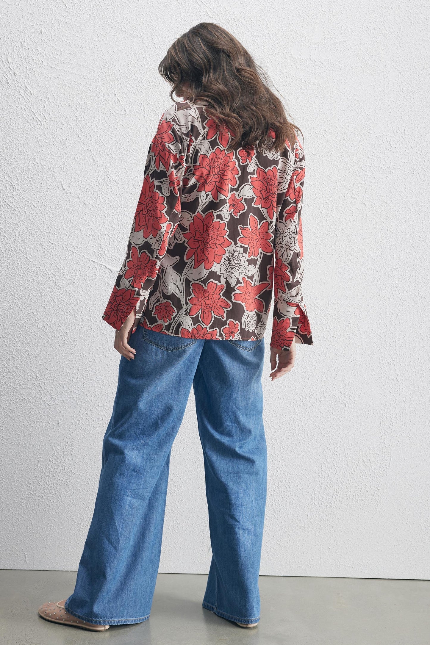 Simone Textured Tie Shirt