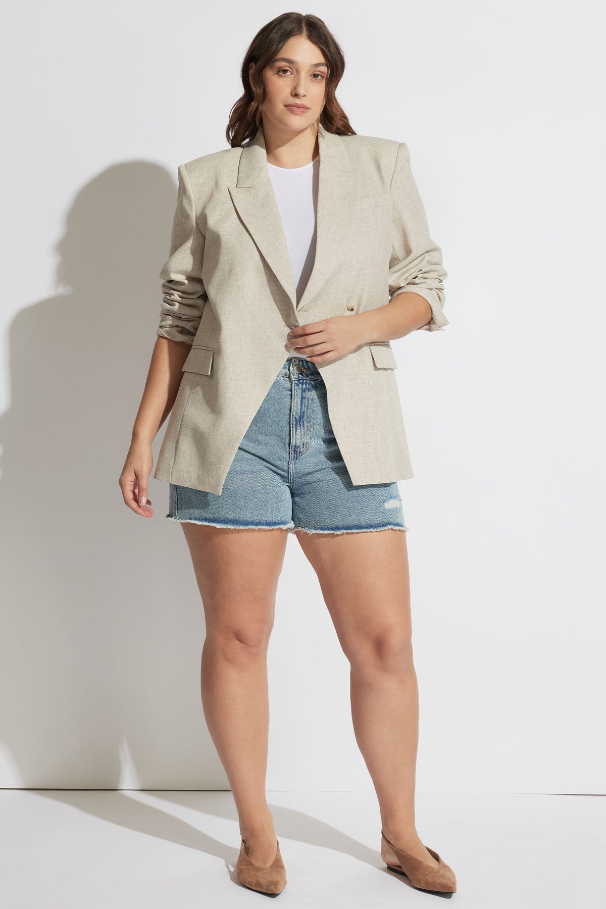Charlie Distressed Denim Short