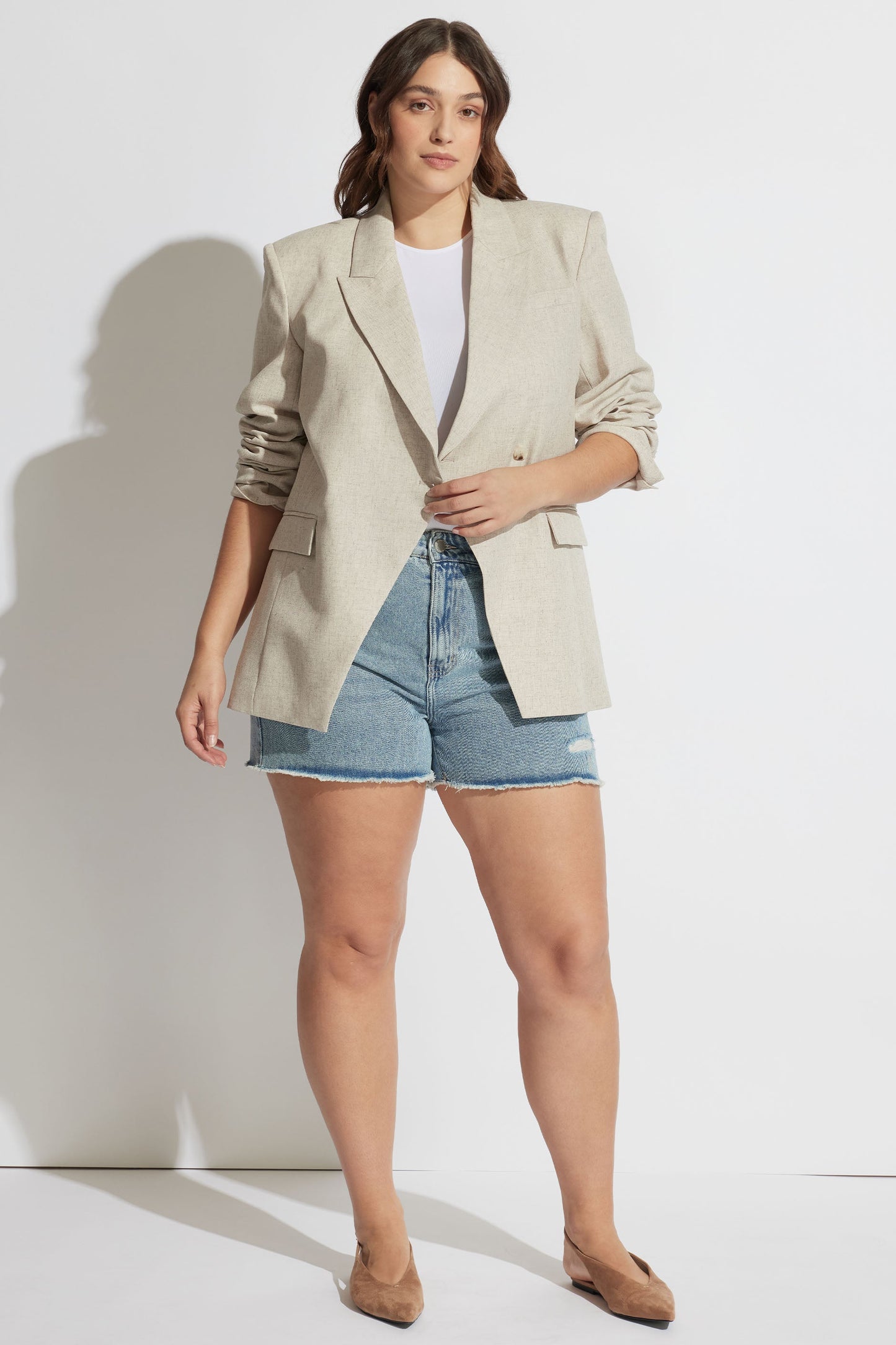 Charlie Distressed Denim Short