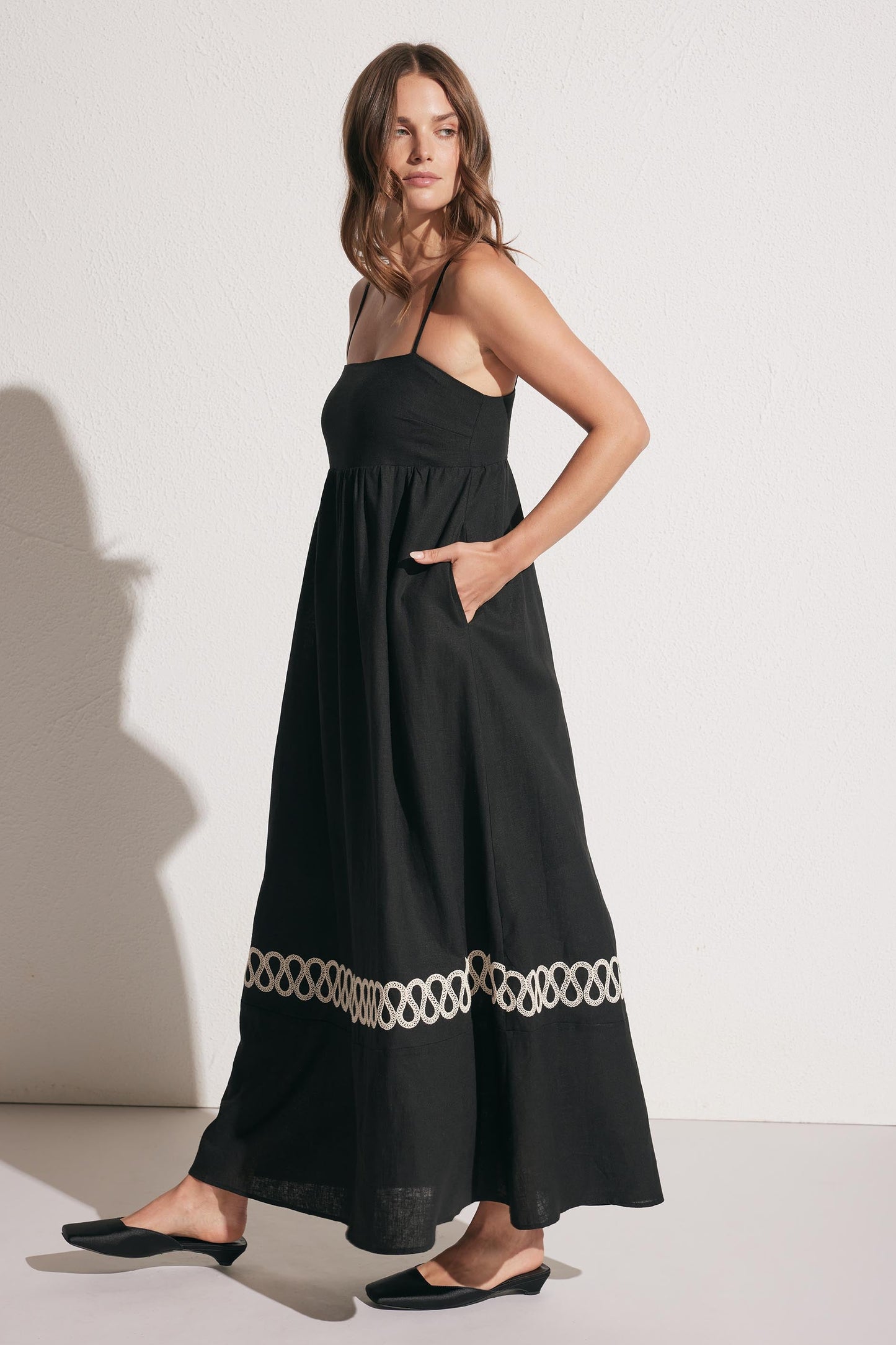 Leah Gathered Maxi Dress