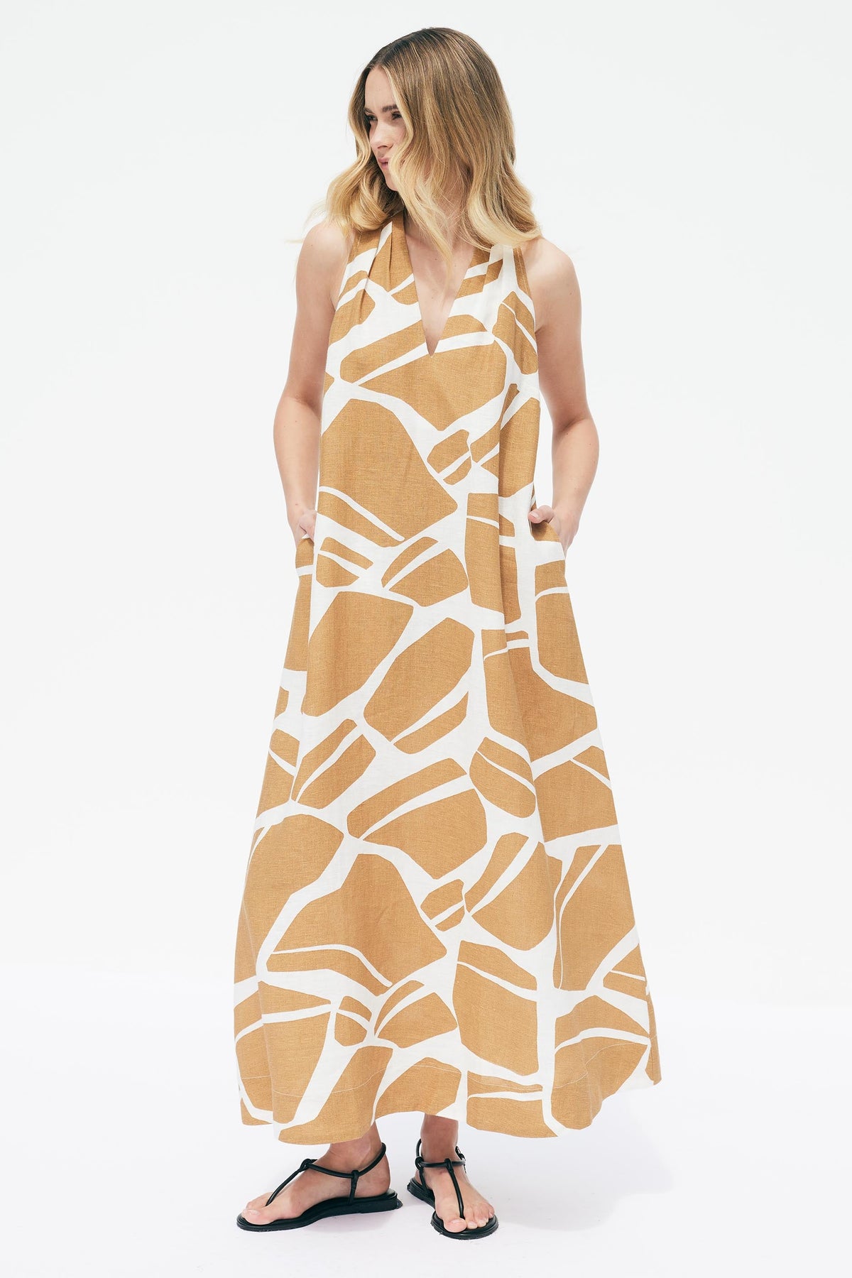Diana Linen Midi Dress