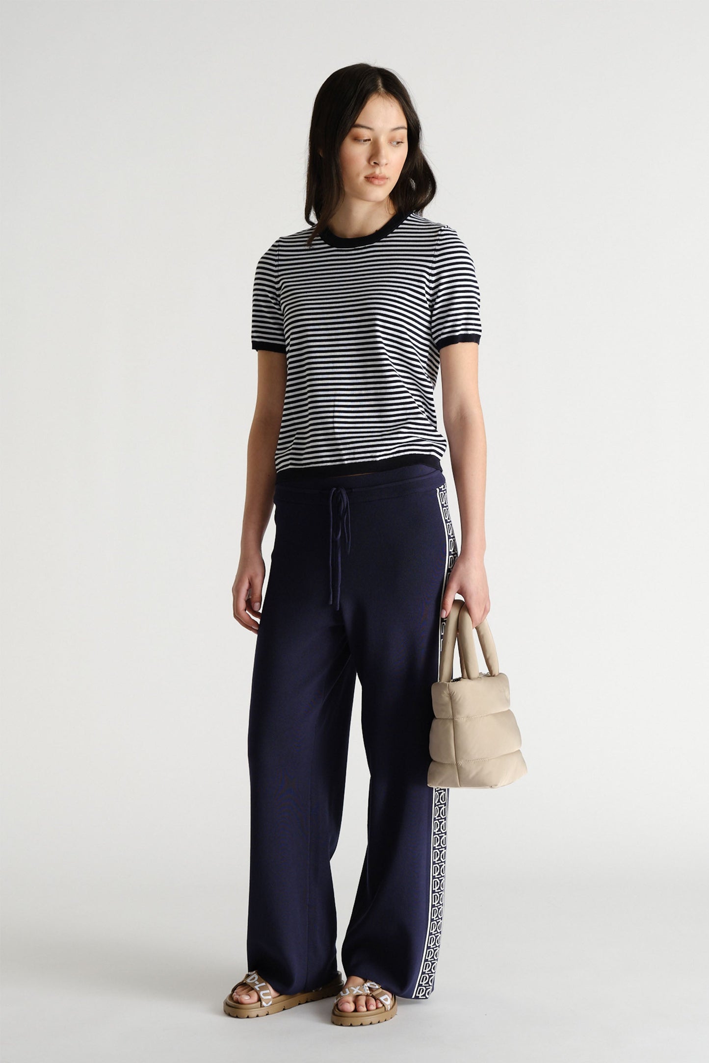 D-Luxe Stripe Knit Tee
