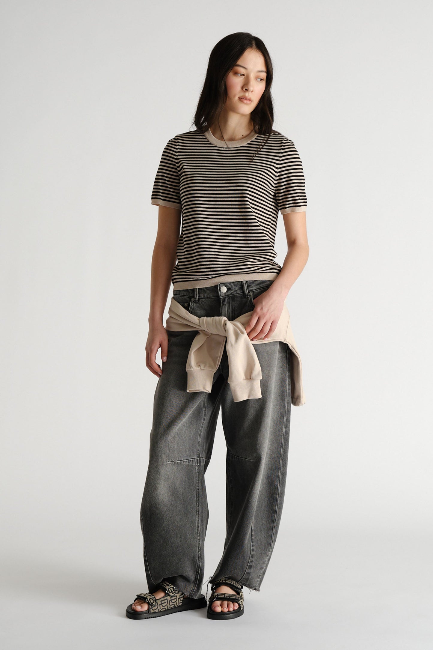 D-Luxe Stripe Knit Tee