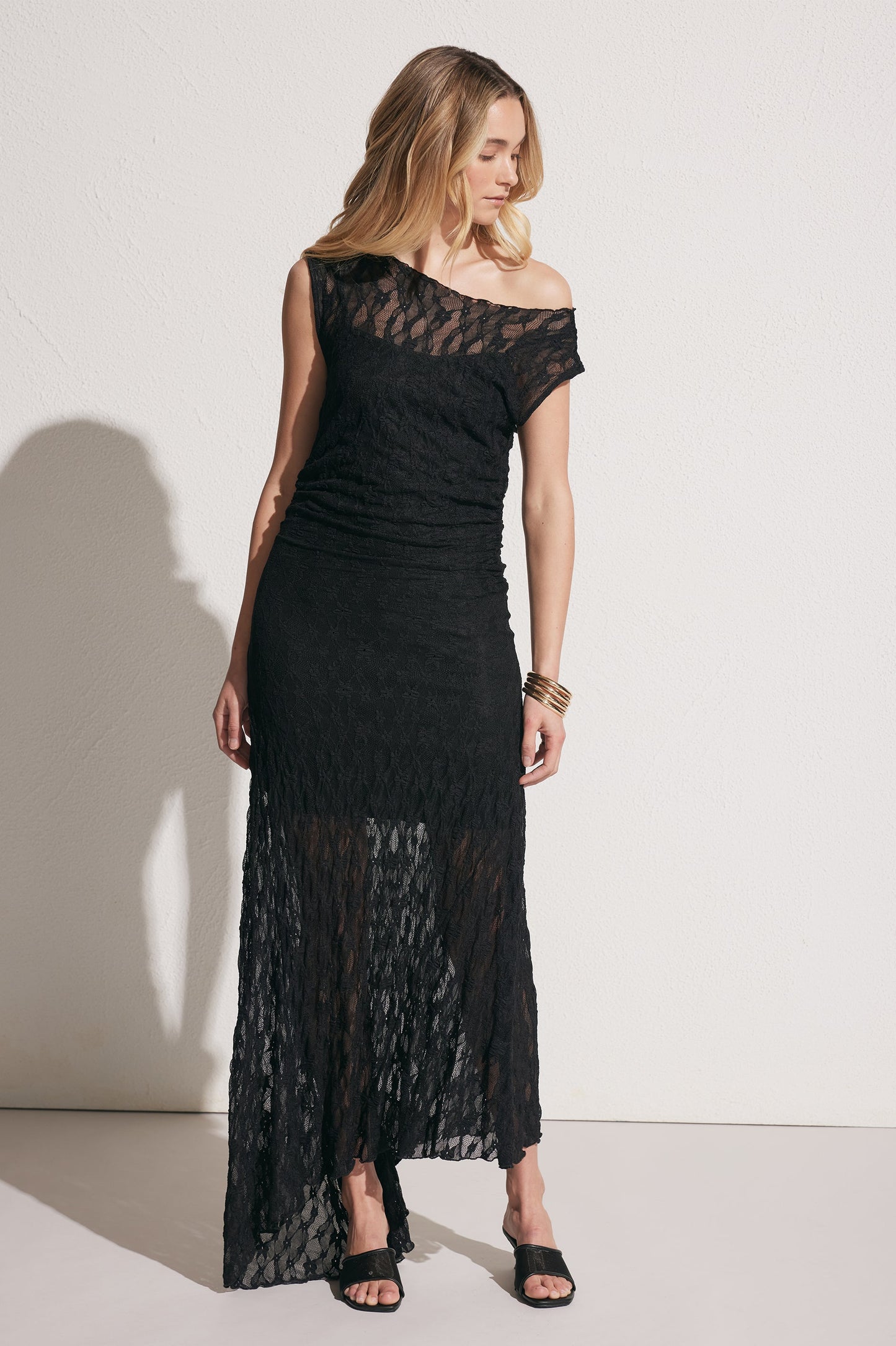 Ines Lace Asymmetric Dress