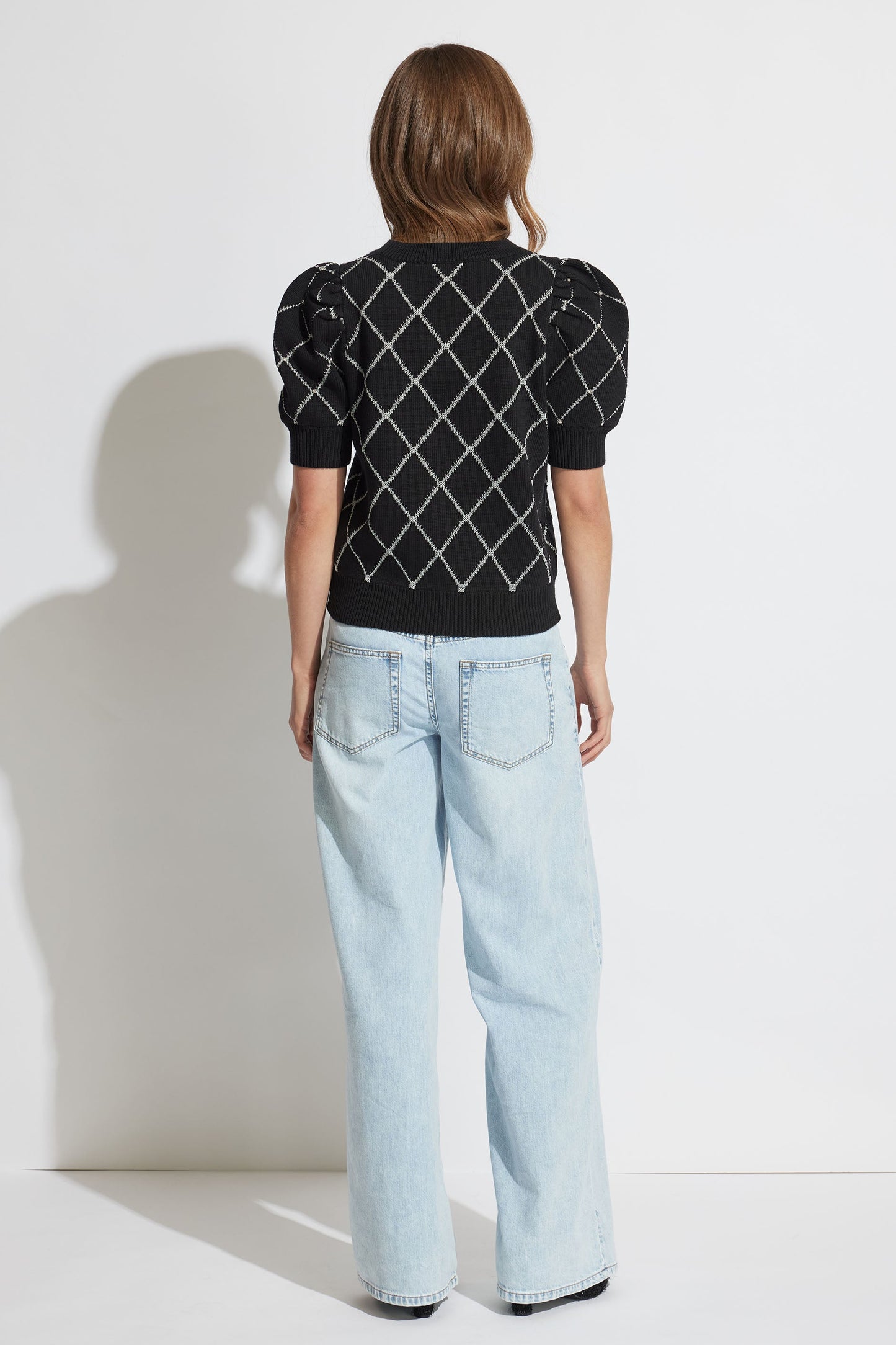 Sara Diamond Knit Top