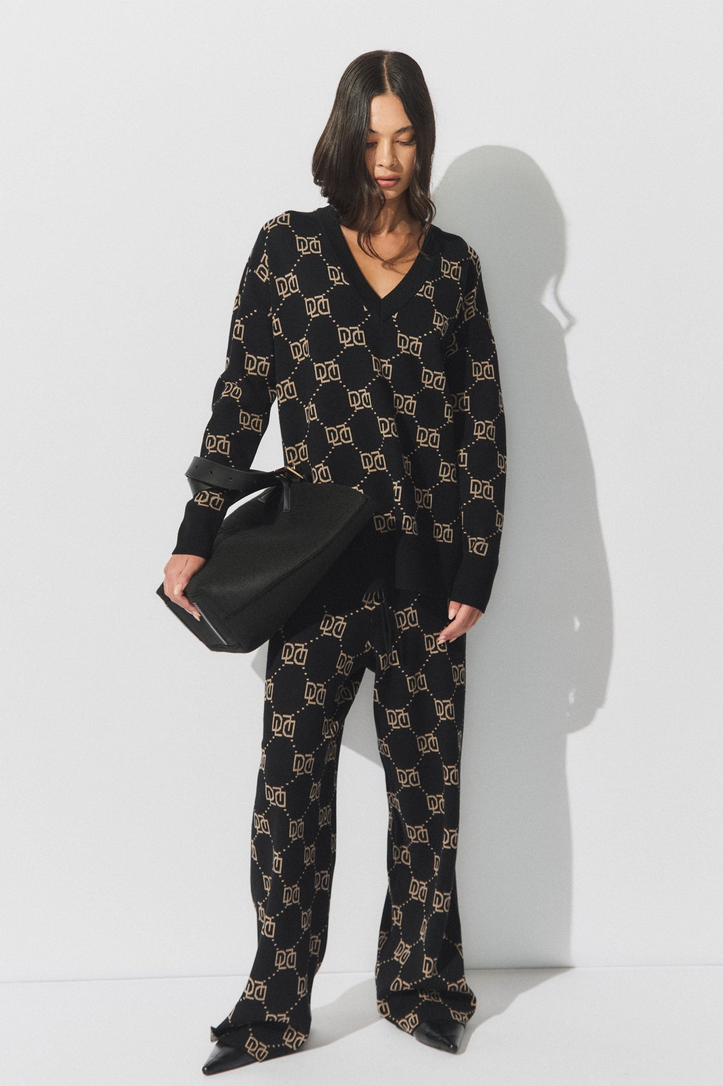 D-Luxe Monogram Knit Top