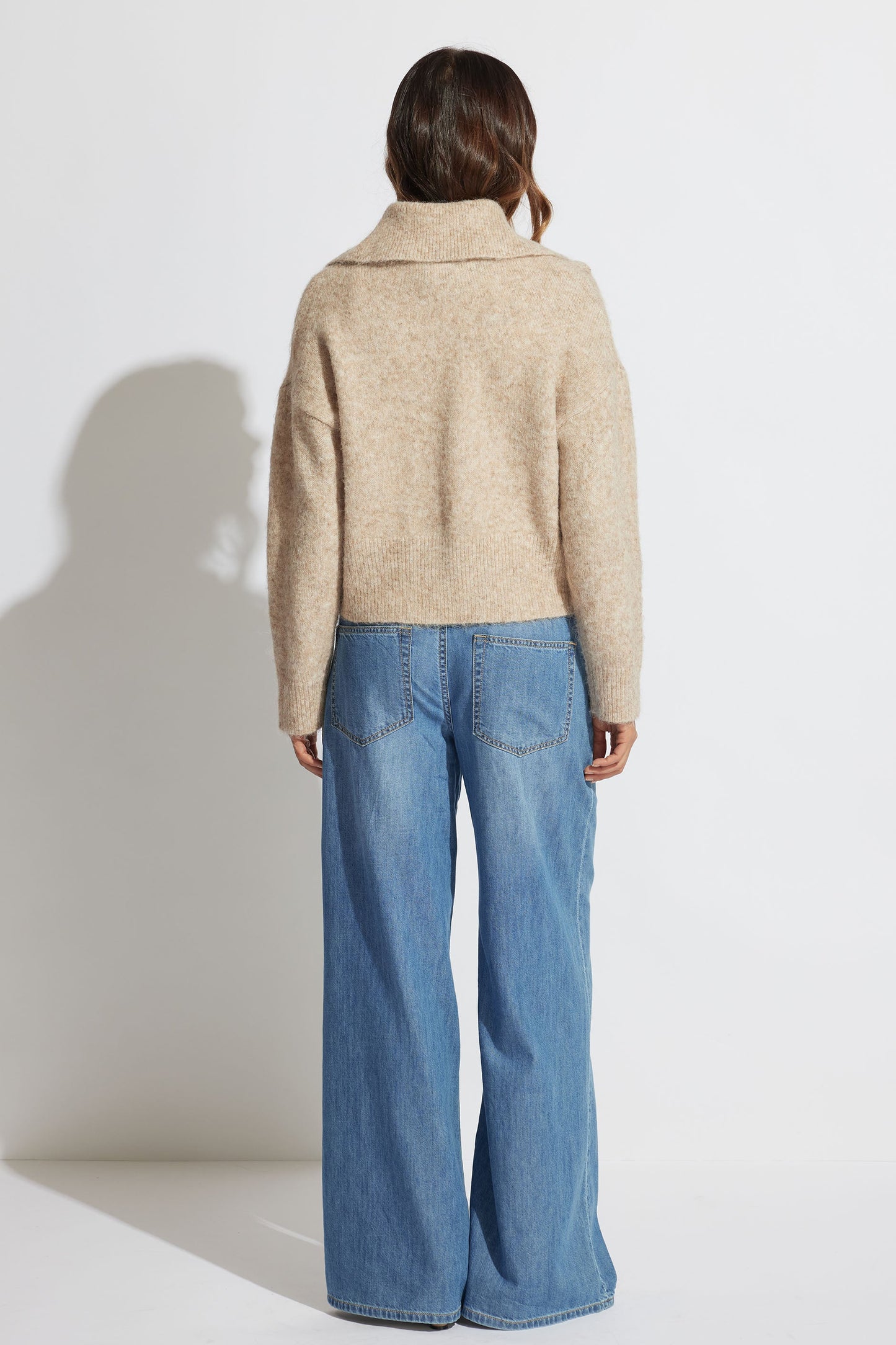 Gracie Fluffy Polo Neck Jumper