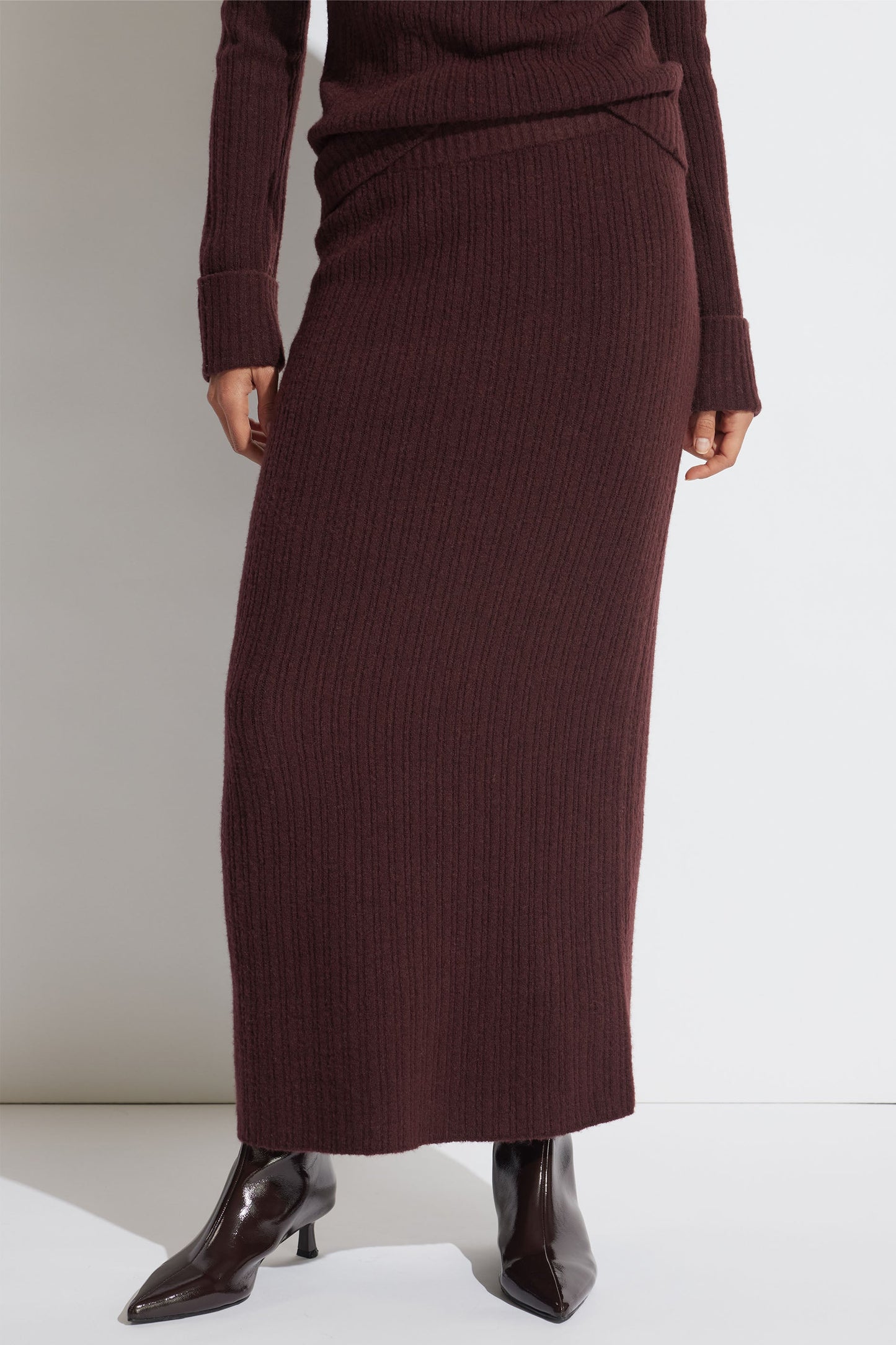 Mya Rib Knit Maxi Skirt