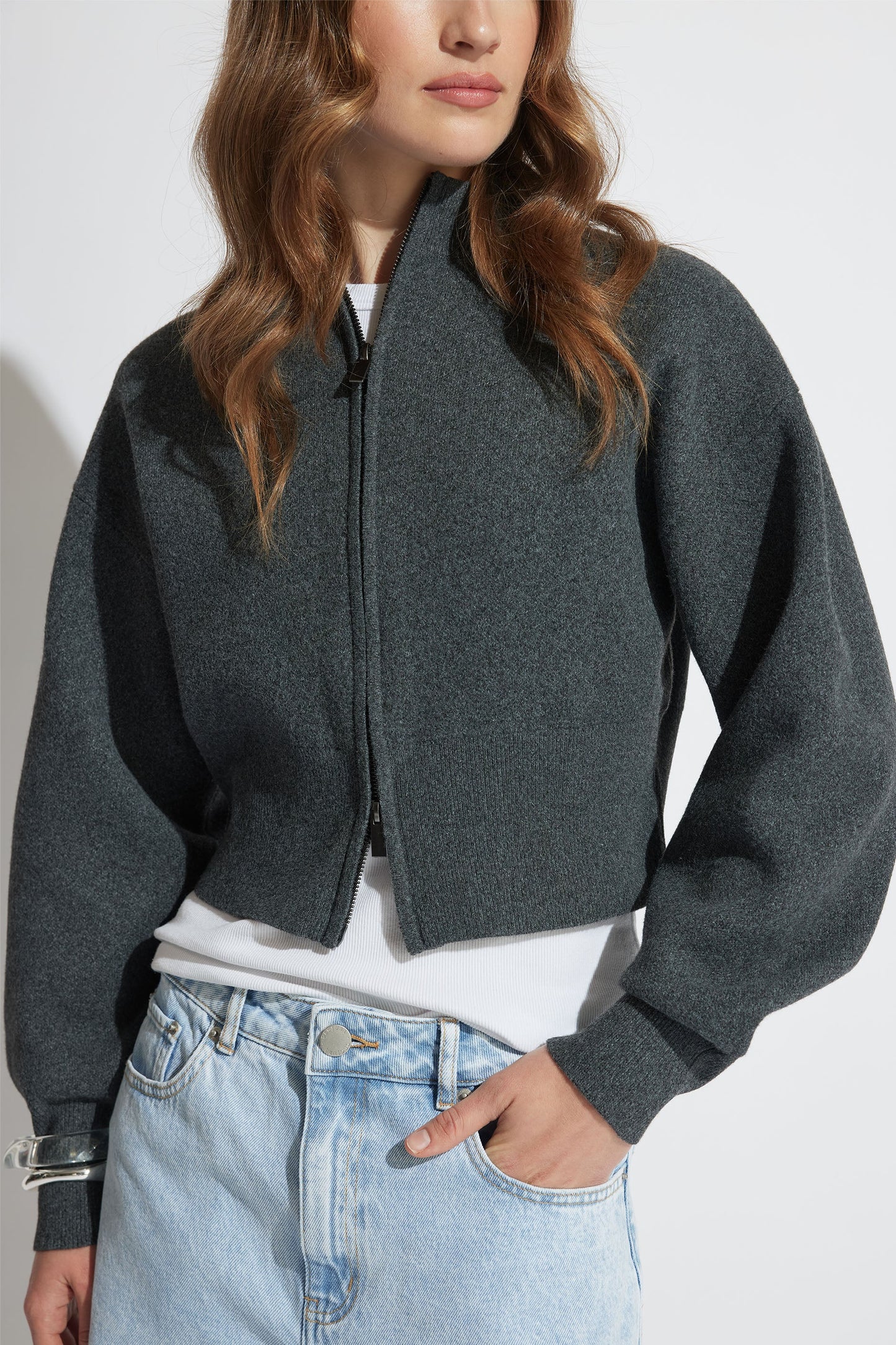 Zoey Zip Knit Jumper