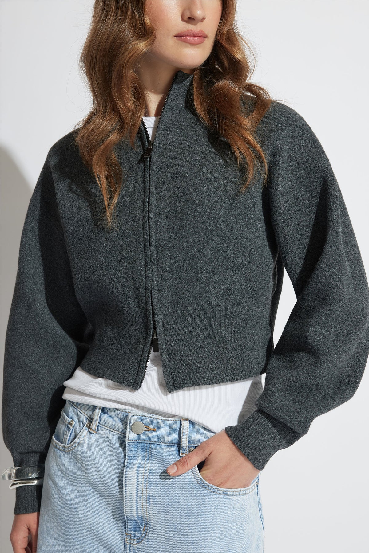 Zoey Zip Knit Jumper