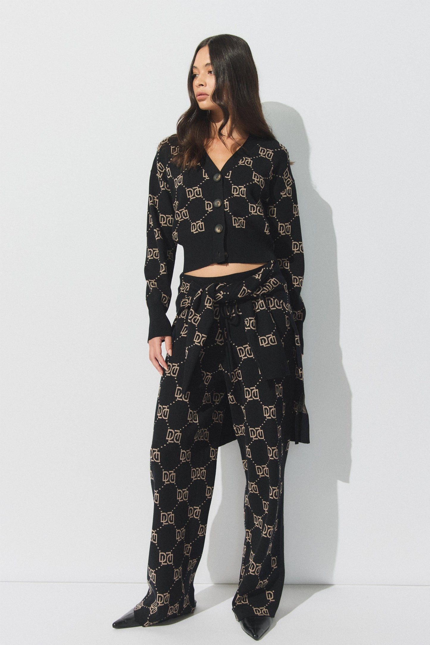 D-Luxe Monogram Cardigan