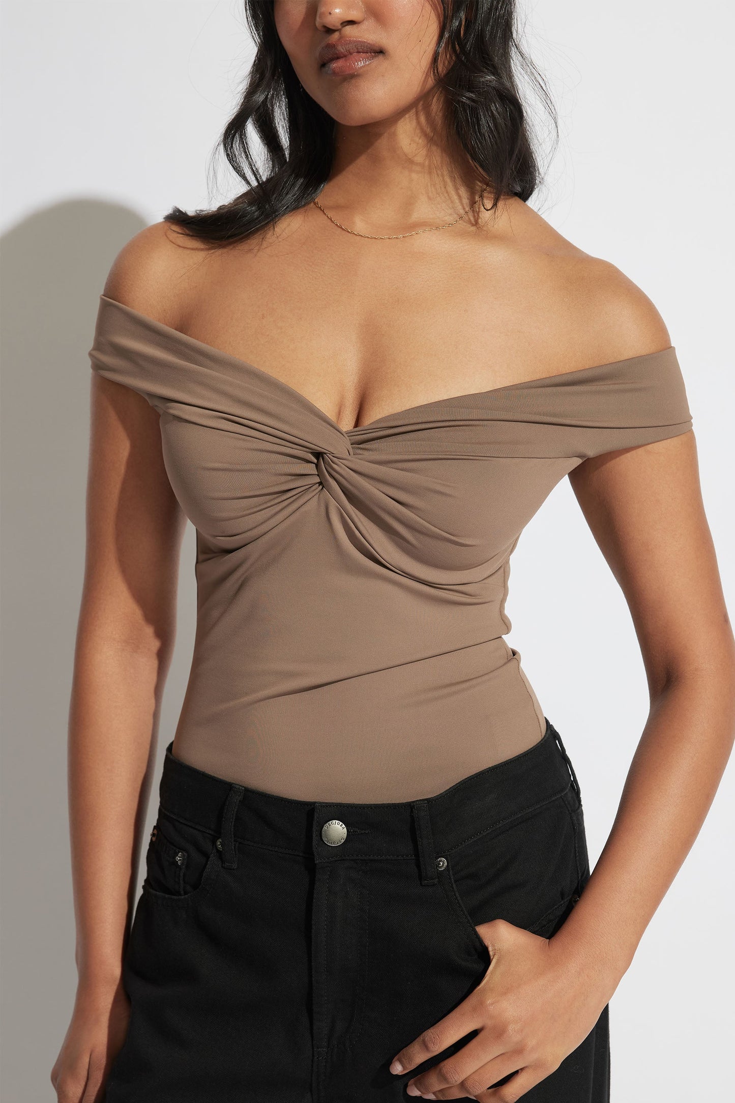 Amy Off Shoulder Twist Top