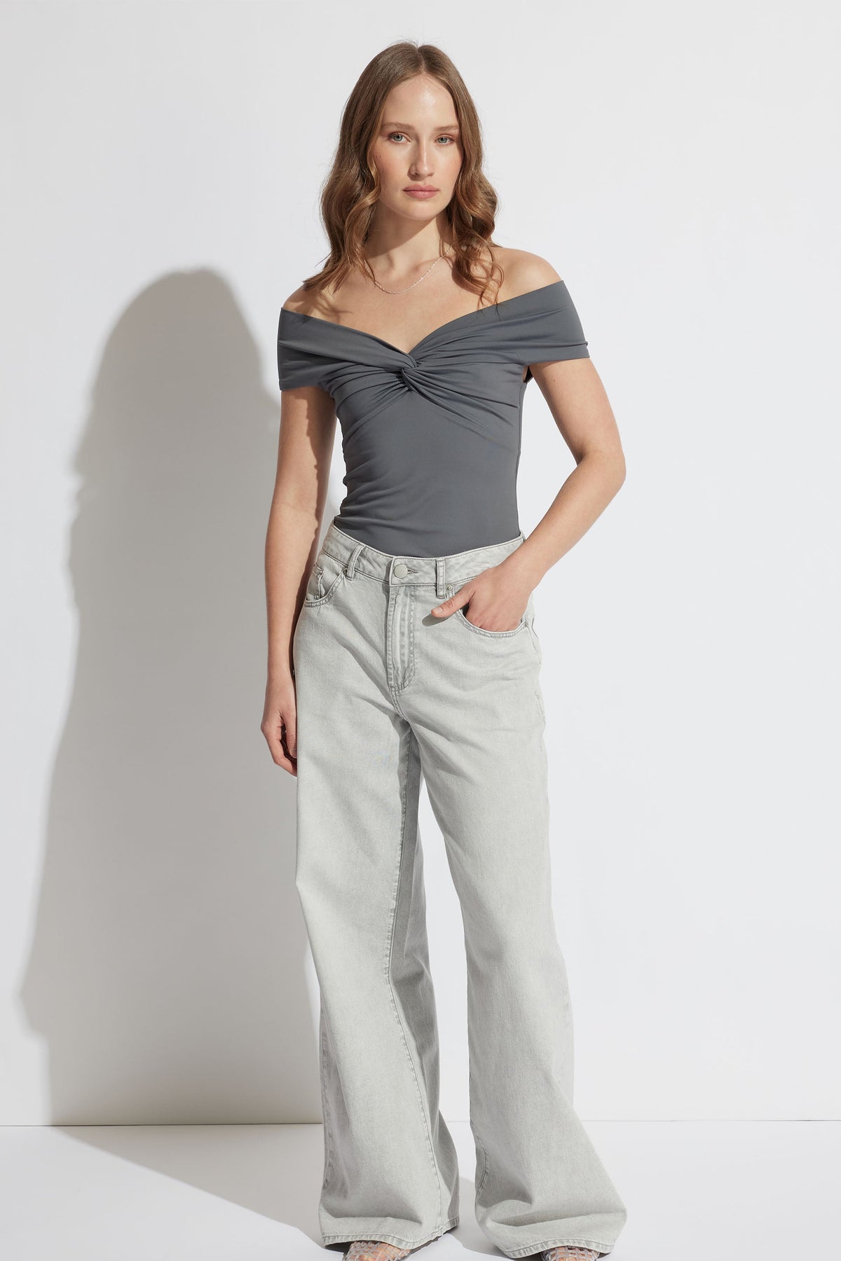 Amy Off Shoulder Twist Top